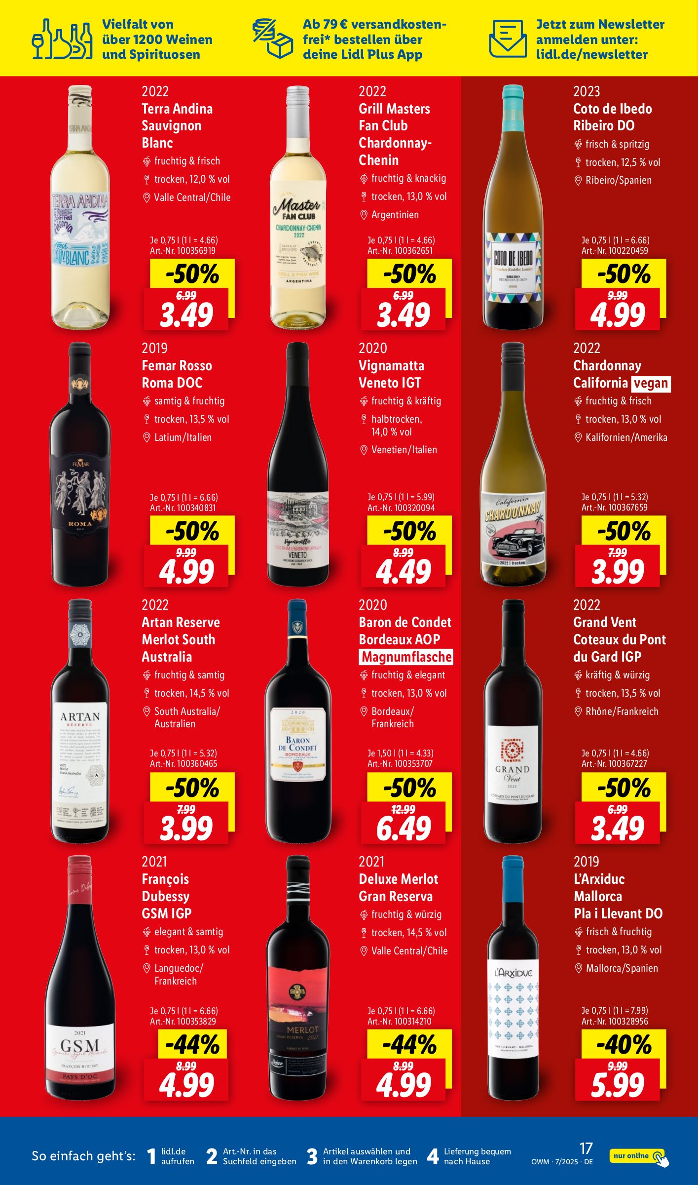 lidl - Lidl - Wein und Spirituosen-Prospekt gültig vom 01.07. bis 31.07. - page: 17
