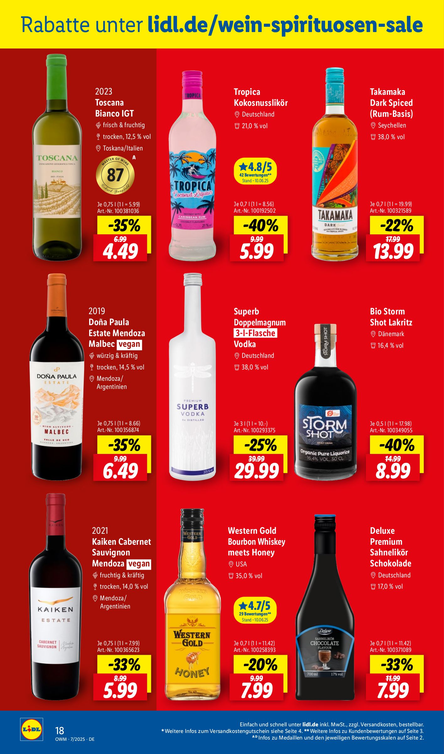 lidl - Lidl - Wein und Spirituosen-Prospekt gültig vom 01.07. bis 31.07. - page: 18
