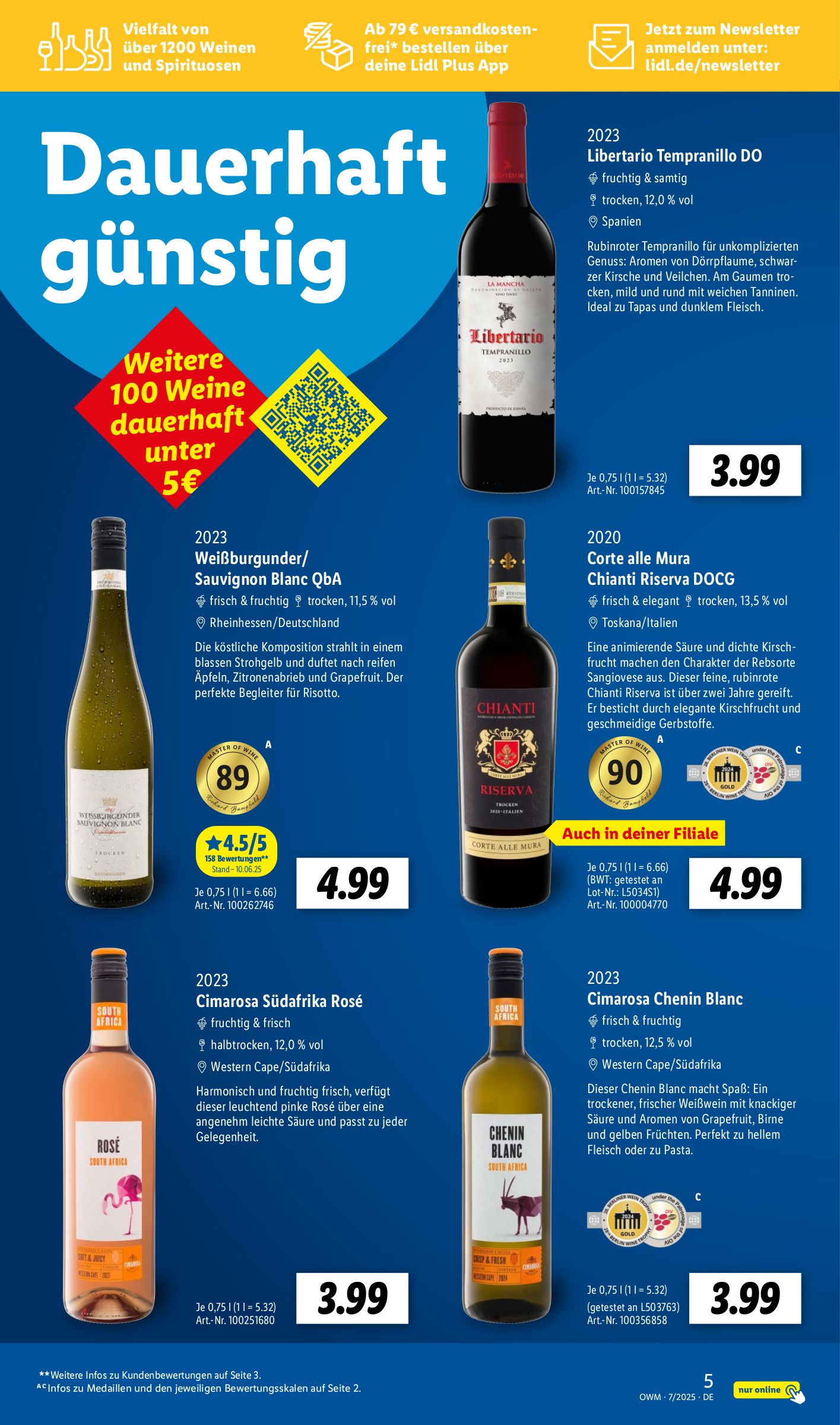 lidl - Lidl - Wein und Spirituosen-Prospekt gültig vom 01.07. bis 31.07. - page: 5