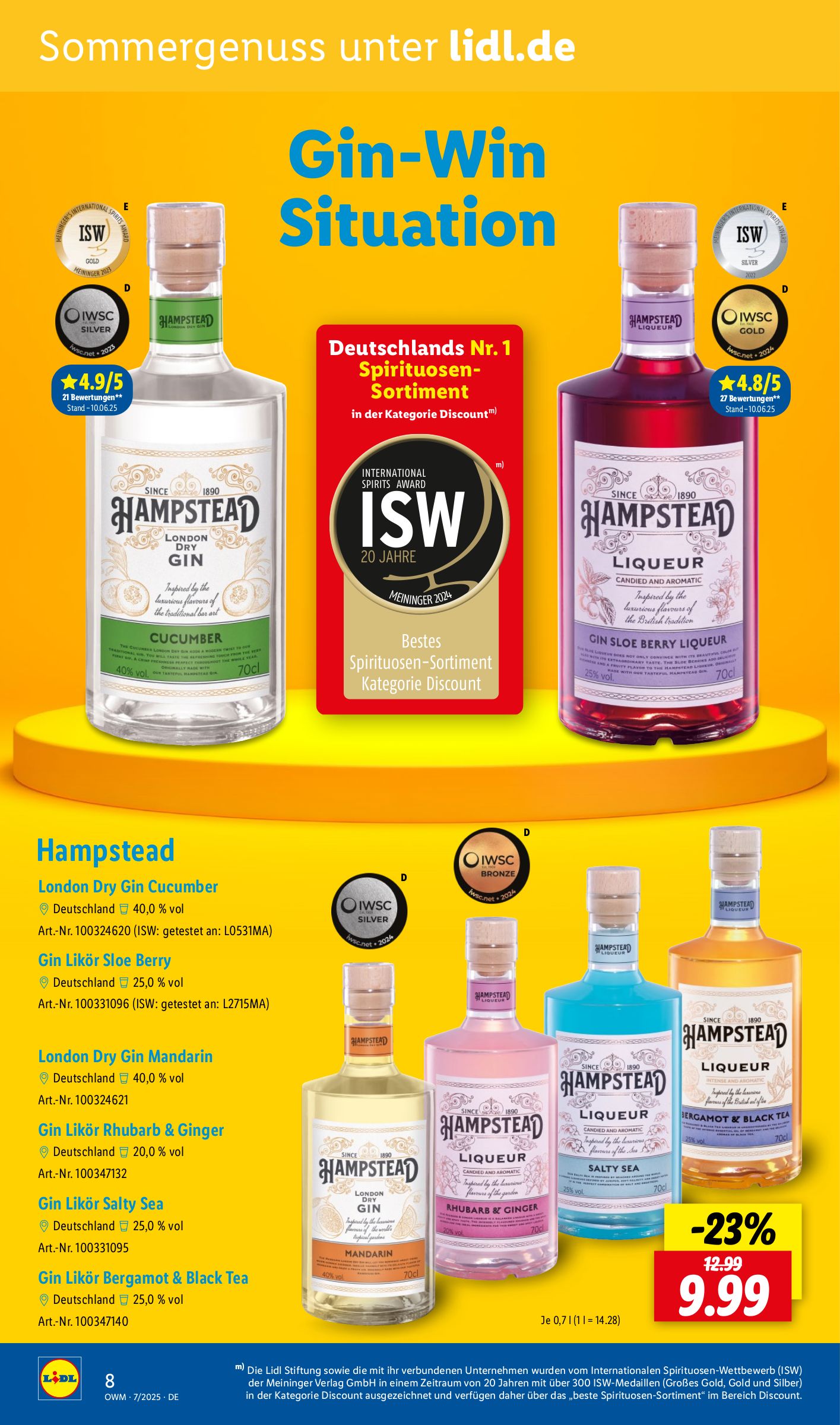 lidl - Lidl - Wein und Spirituosen-Prospekt gültig vom 01.07. bis 31.07. - page: 8
