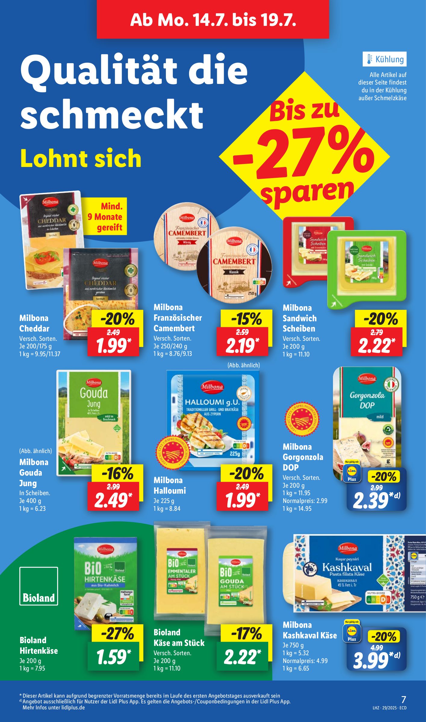 lidl - Lidl-Prospekt gültig vom 14.07. bis 19.07. - page: 7 lidl - Lidl-Prospekt gültig vom 14.07. bis 19.07. - page: 7