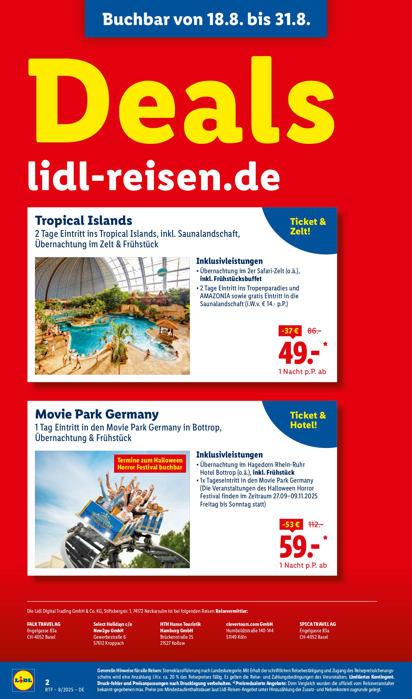 lidl - Lidl-reisen.de-Prospekt gültig vom 13.08. bis 15.09. - page: 2