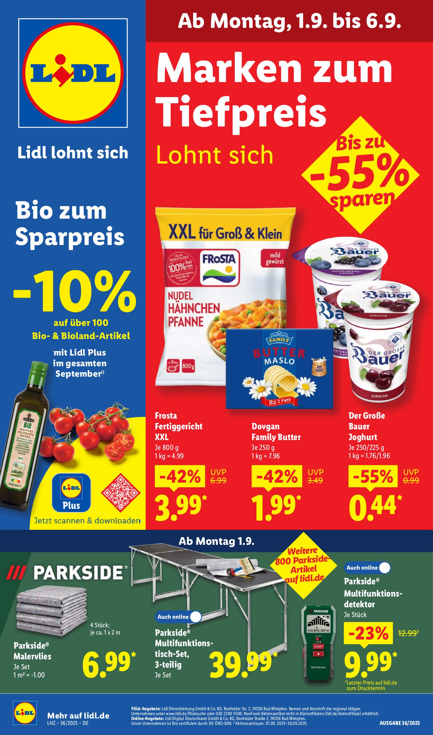 lidl - Lidl-Prospekt gültig vom 01.09. bis 06.09.
