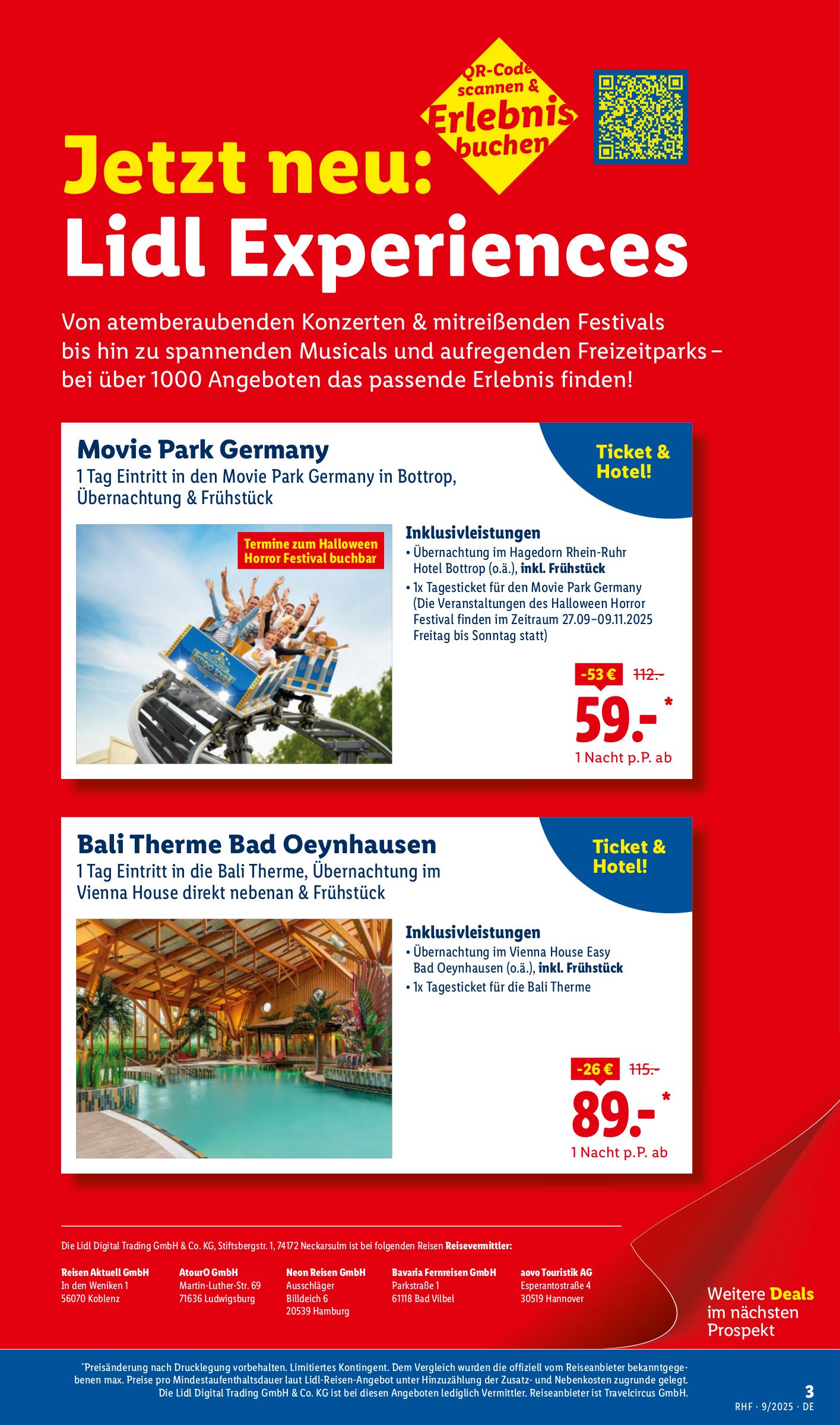 lidl - Lidl-reisen.de-Prospekt gültig vom 30.08. bis 30.09. - page: 3 lidl - Lidl-reisen.de-Prospekt gültig vom 30.08. bis 30.09. - page: 3