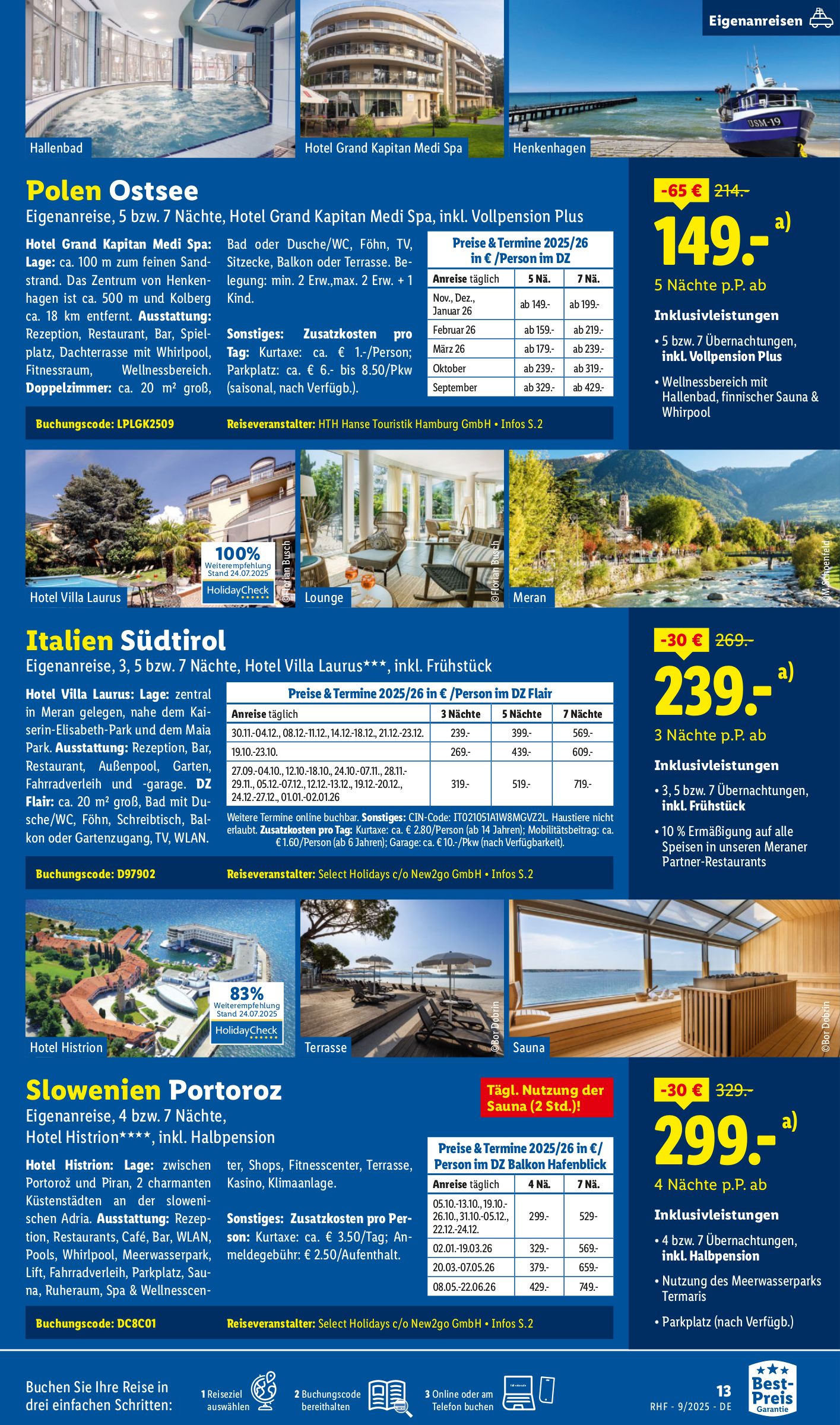 lidl - Lidl-reisen.de-Prospekt gültig vom 30.08. bis 30.09. - page: 13 lidl - Lidl-reisen.de-Prospekt gültig vom 30.08. bis 30.09. - page: 13