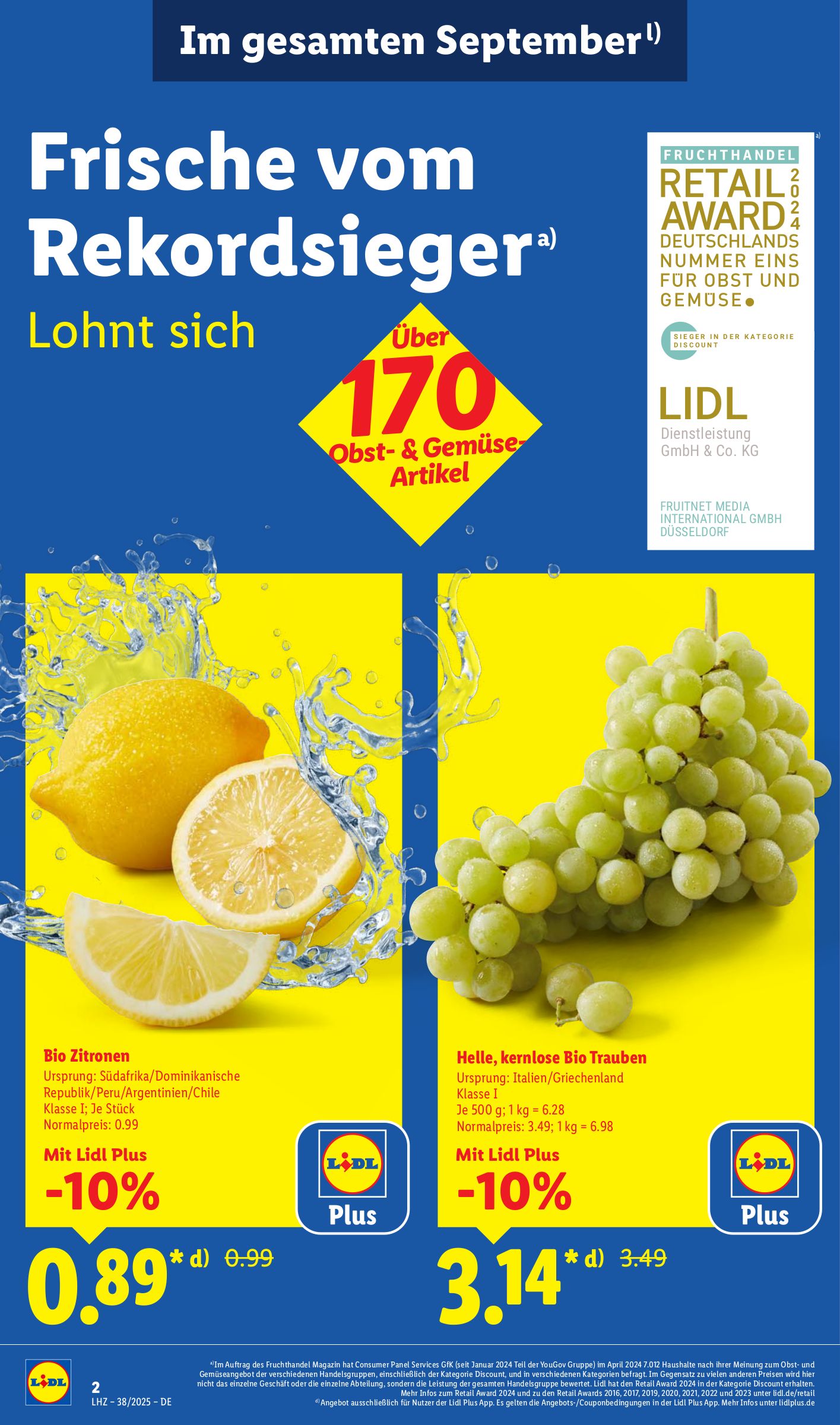 lidl - Lidl-Prospekt gültig vom 15.09. bis 20.09. - page: 2 lidl - Lidl-Prospekt gültig vom 15.09. bis 20.09. - page: 2