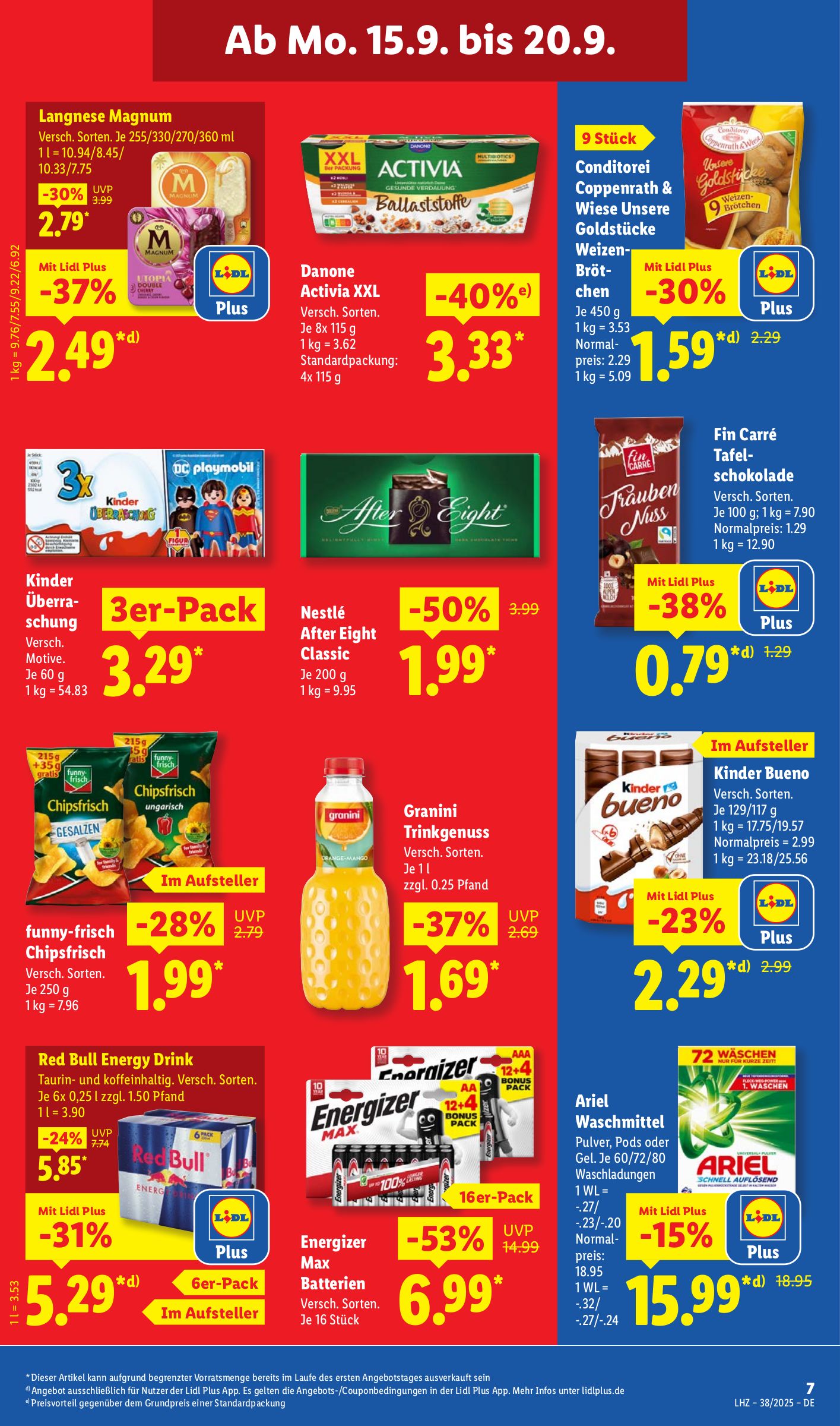 lidl - Lidl-Prospekt gültig vom 15.09. bis 20.09. - page: 15 lidl - Lidl-Prospekt gültig vom 15.09. bis 20.09. - page: 15