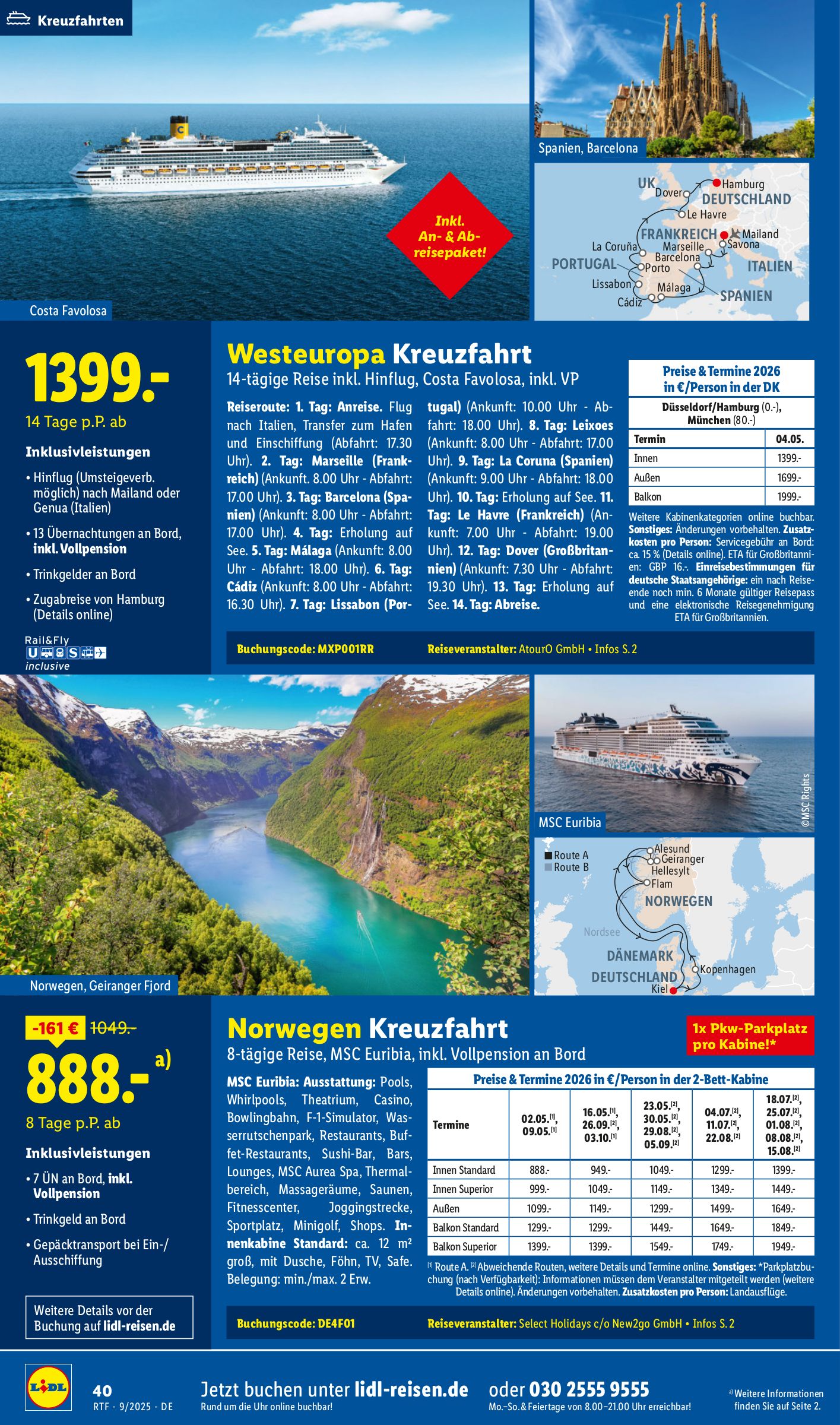 lidl - Lidl-reisen.de-Prospekt gültig vom 13.09. bis 15.10. - page: 40 lidl - Lidl-reisen.de-Prospekt gültig vom 13.09. bis 15.10. - page: 40