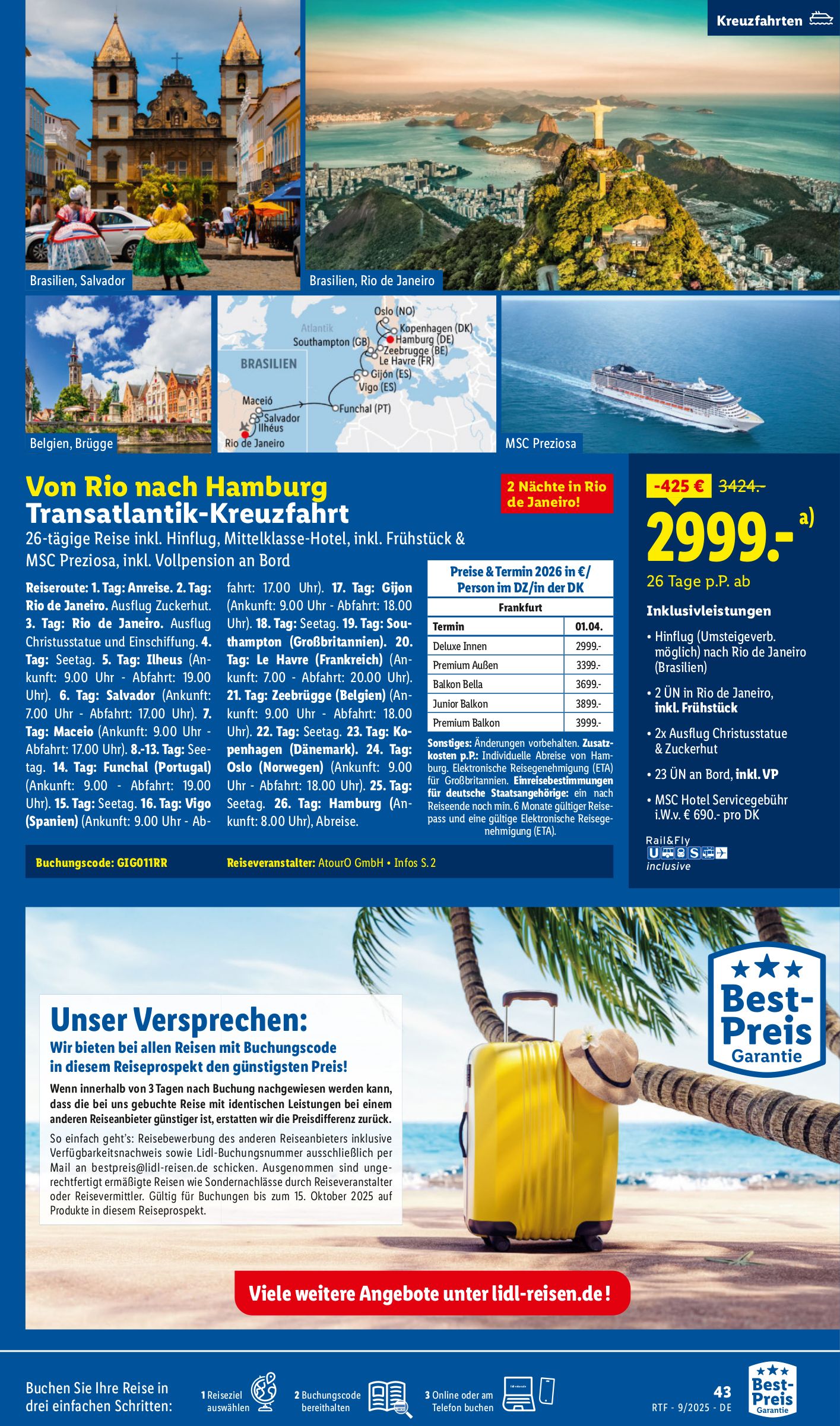 lidl - Lidl-reisen.de-Prospekt gültig vom 13.09. bis 15.10. - page: 43 lidl - Lidl-reisen.de-Prospekt gültig vom 13.09. bis 15.10. - page: 43