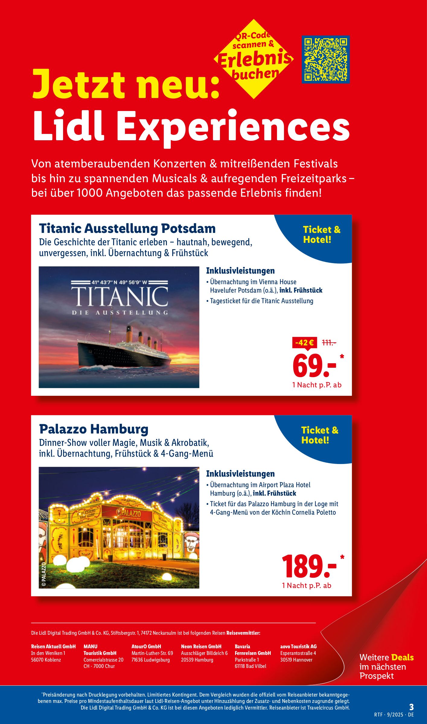 lidl - Lidl-reisen.de-Prospekt gültig vom 13.09. bis 15.10. - page: 3 lidl - Lidl-reisen.de-Prospekt gültig vom 13.09. bis 15.10. - page: 3