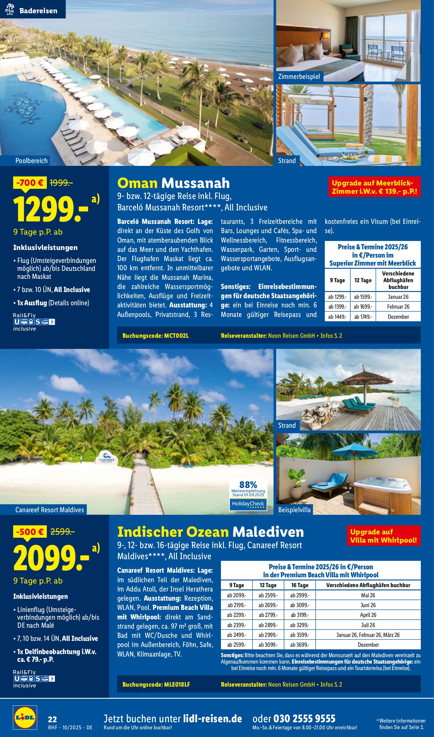 lidl - Lidl-reisen.de-Prospekt gültig vom 27.09. bis 31.10. - page: 22