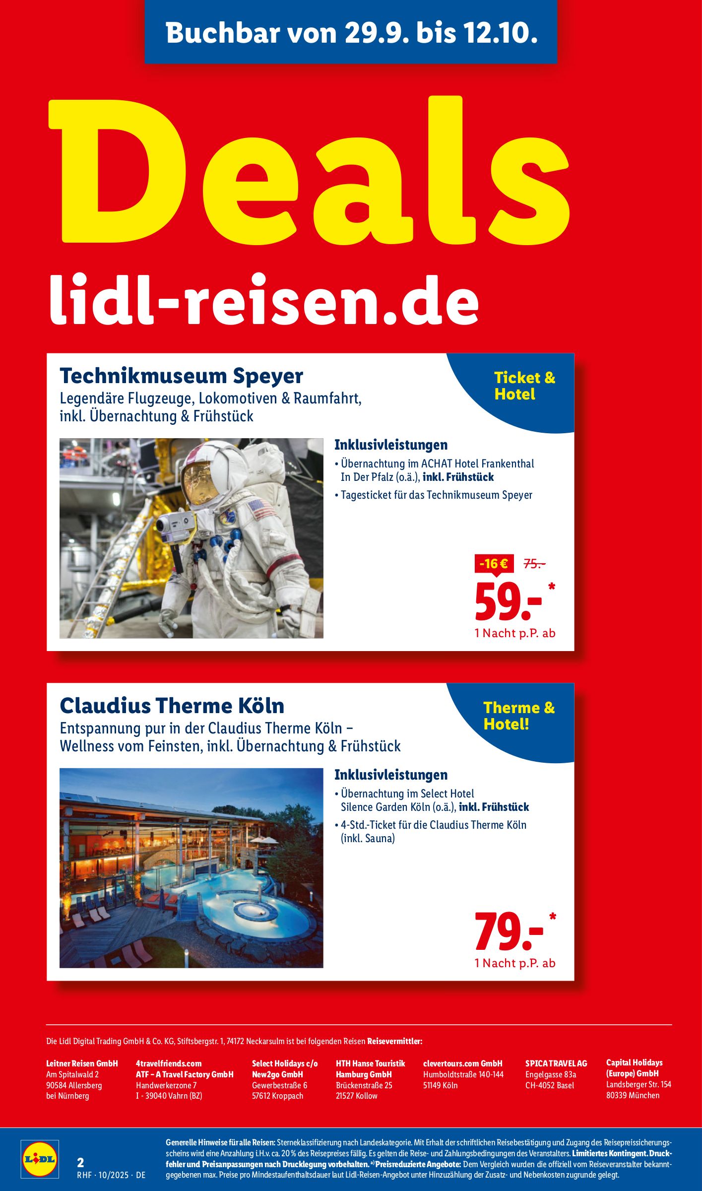 lidl - Lidl-reisen.de-Prospekt gültig vom 27.09. bis 31.10. - page: 2
