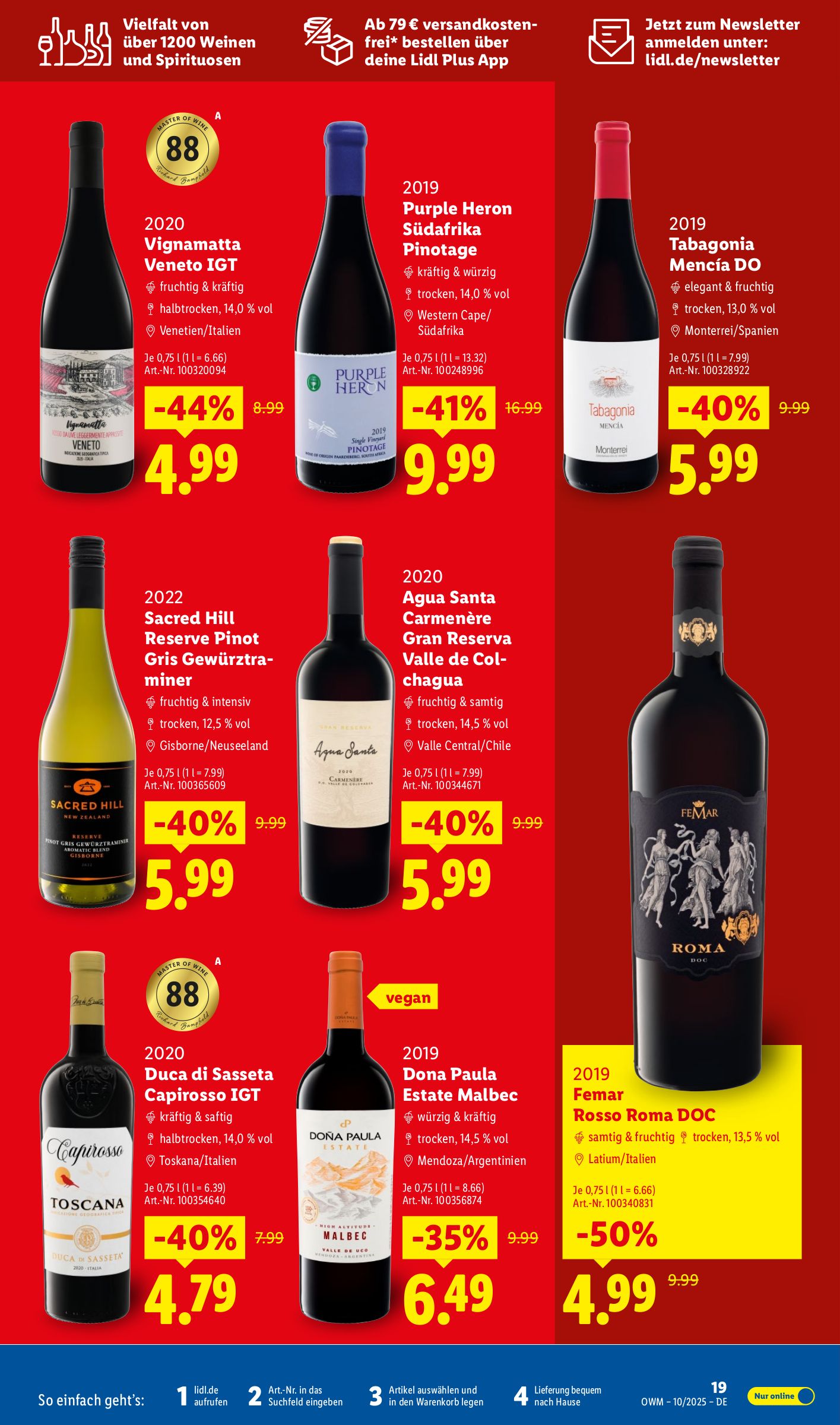 lidl - Lidl - Wein-Prospekt gültig vom 01.10. bis 31.10. - page: 19