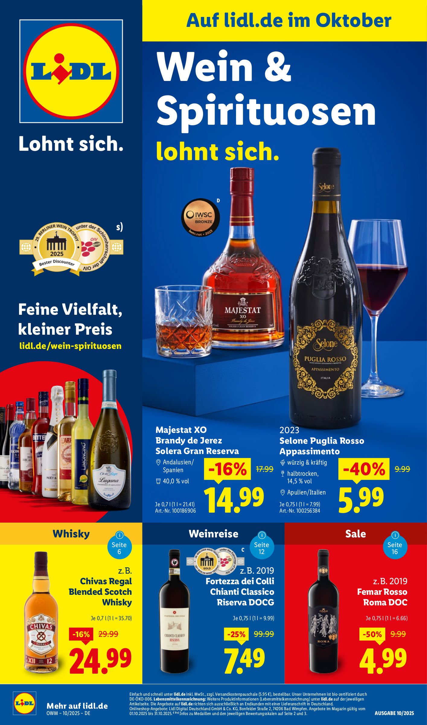 lidl - Lidl - Wein-Prospekt gültig vom 01.10. bis 31.10.