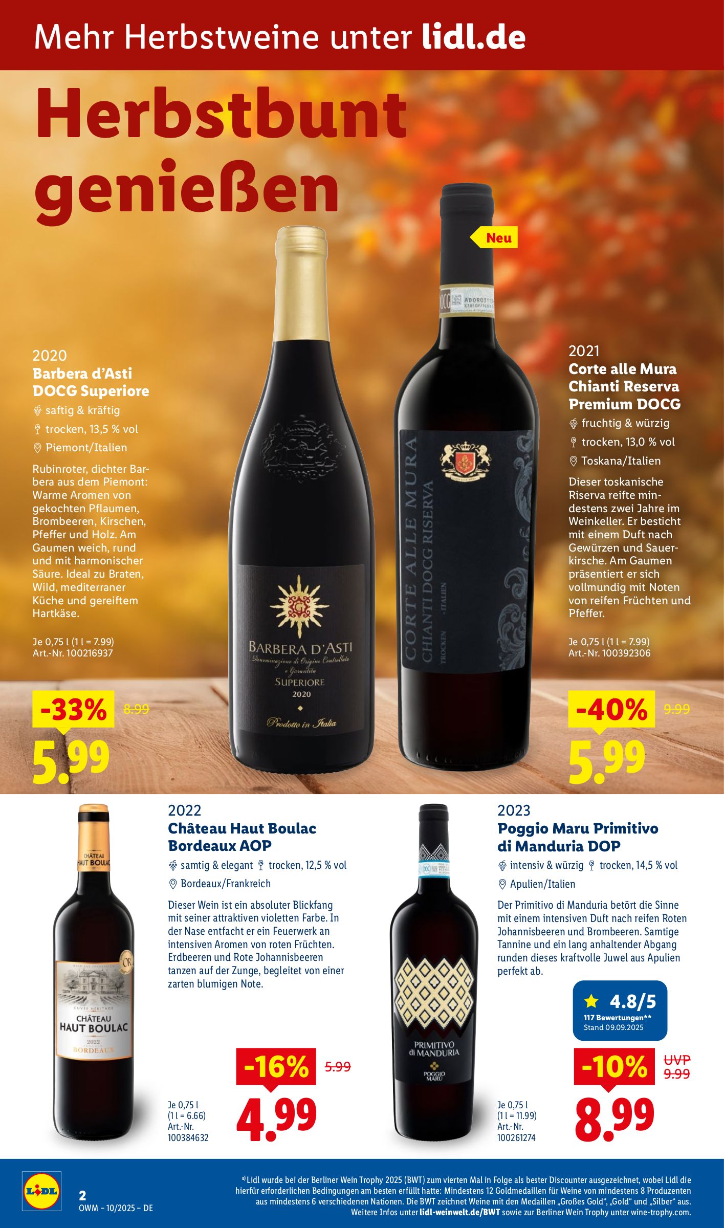 lidl - Lidl - Wein-Prospekt gültig vom 01.10. bis 31.10. - page: 2
