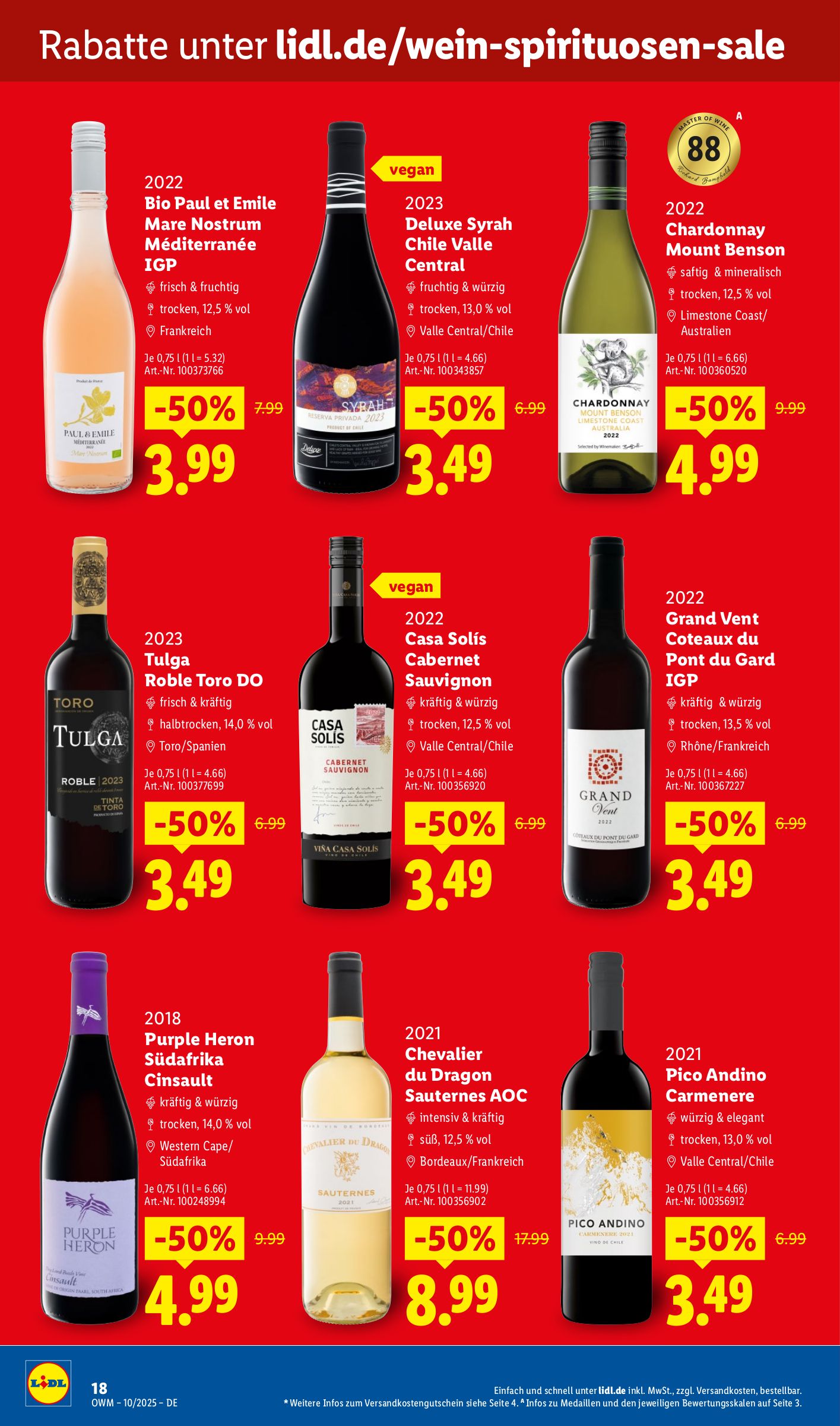 lidl - Lidl - Wein-Prospekt gültig vom 01.10. bis 31.10. - page: 18