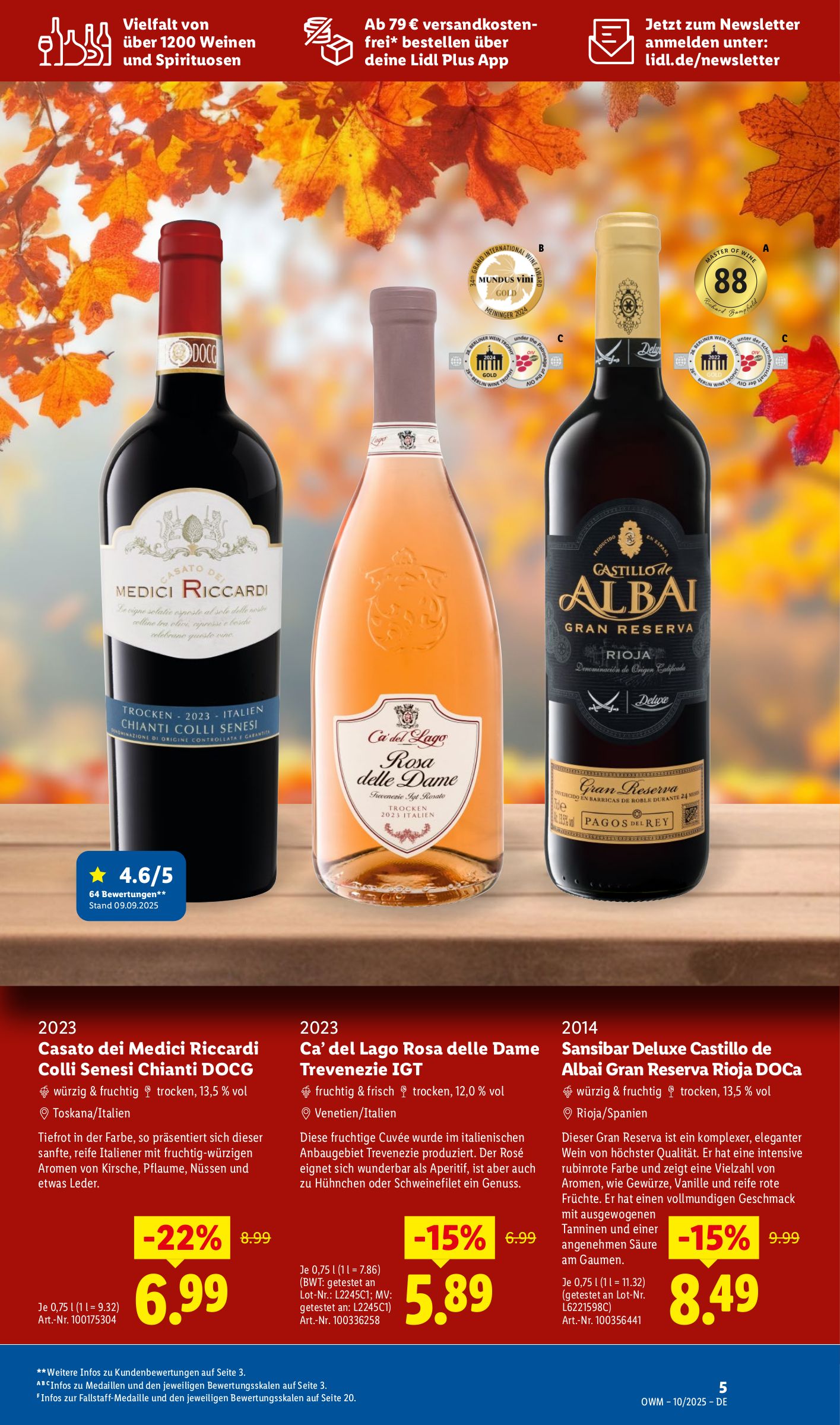 lidl - Lidl - Wein-Prospekt gültig vom 01.10. bis 31.10. - page: 5