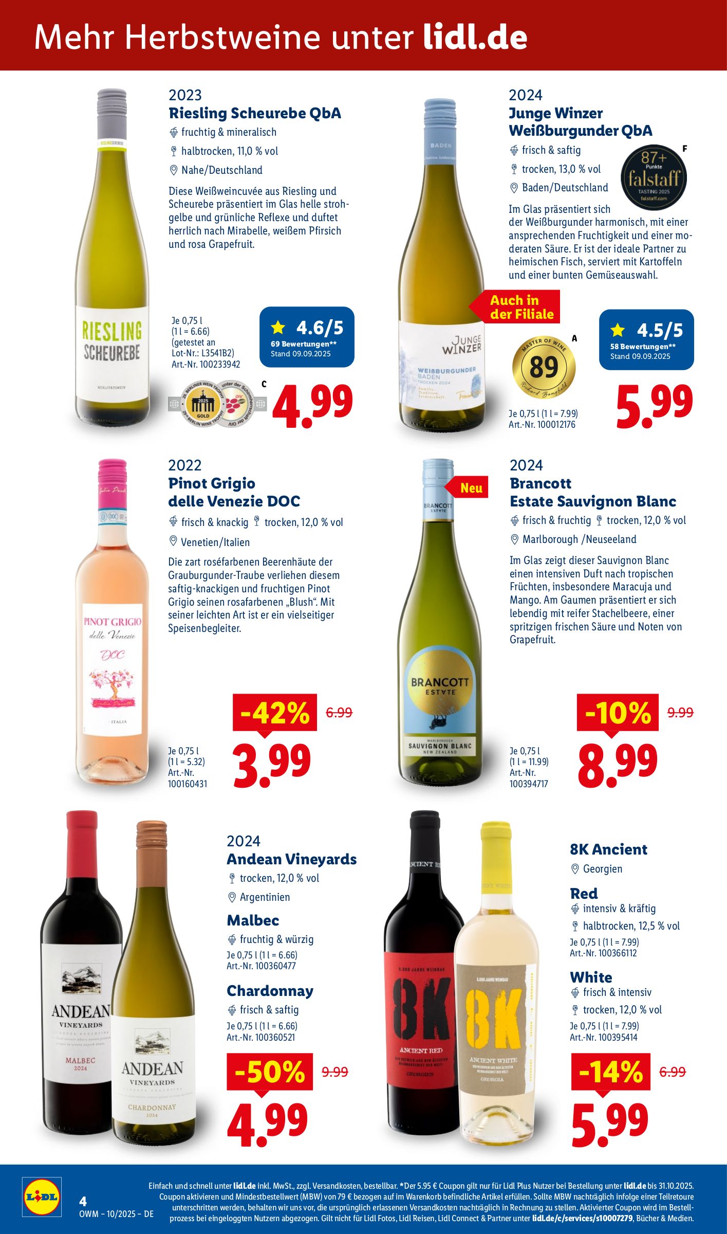 lidl - Lidl - Wein-Prospekt gültig vom 01.10. bis 31.10. - page: 4