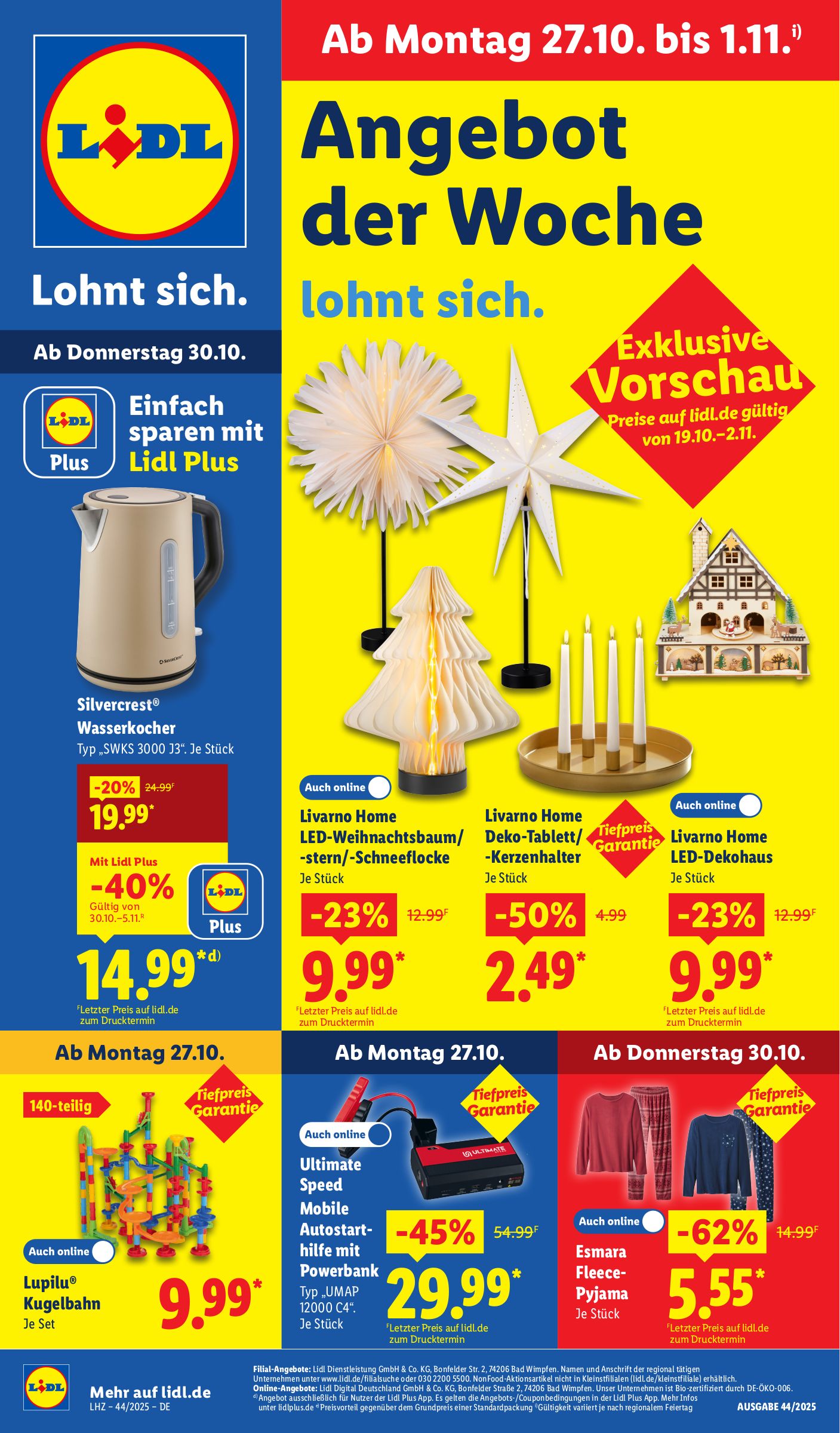 lidl - Lidl - Angebot der Woche-Prospekt gültig vom 27.10. bis 01.11.