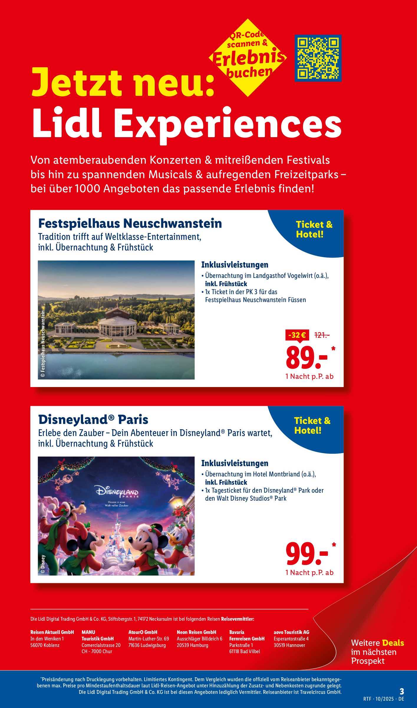 lidl - Lidl-reisen.de-Prospekt gültig vom 13.10. bis 15.11. - page: 3 lidl - Lidl-reisen.de-Prospekt gültig vom 13.10. bis 15.11. - page: 3