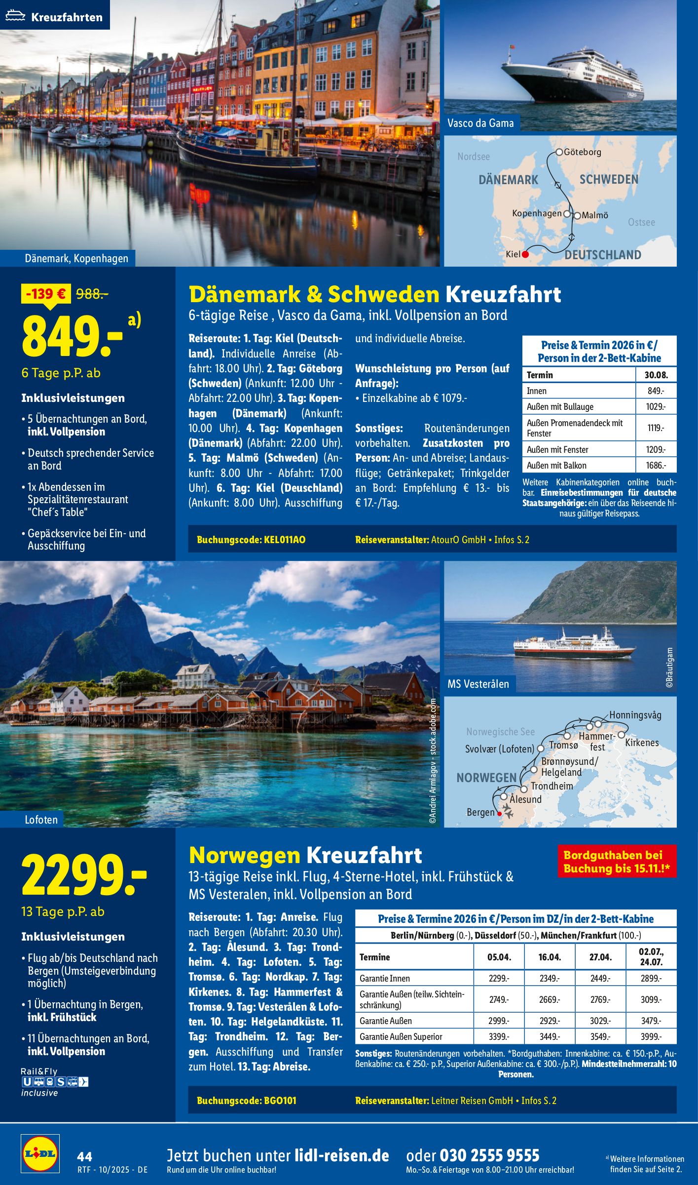 lidl - Lidl-reisen.de-Prospekt gültig vom 13.10. bis 15.11. - page: 44 lidl - Lidl-reisen.de-Prospekt gültig vom 13.10. bis 15.11. - page: 44
