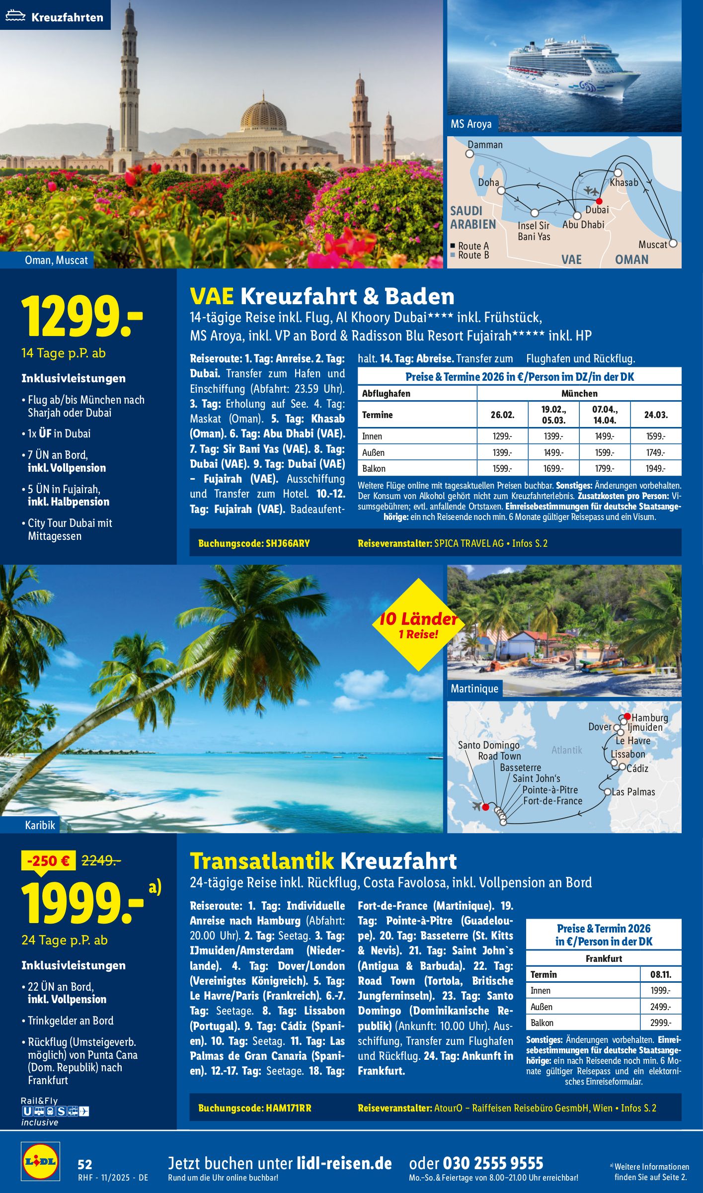 lidl - Lidl-reisen.de-Prospekt gültig vom 29.10. bis 30.11. - page: 52 lidl - Lidl-reisen.de-Prospekt gültig vom 29.10. bis 30.11. - page: 52