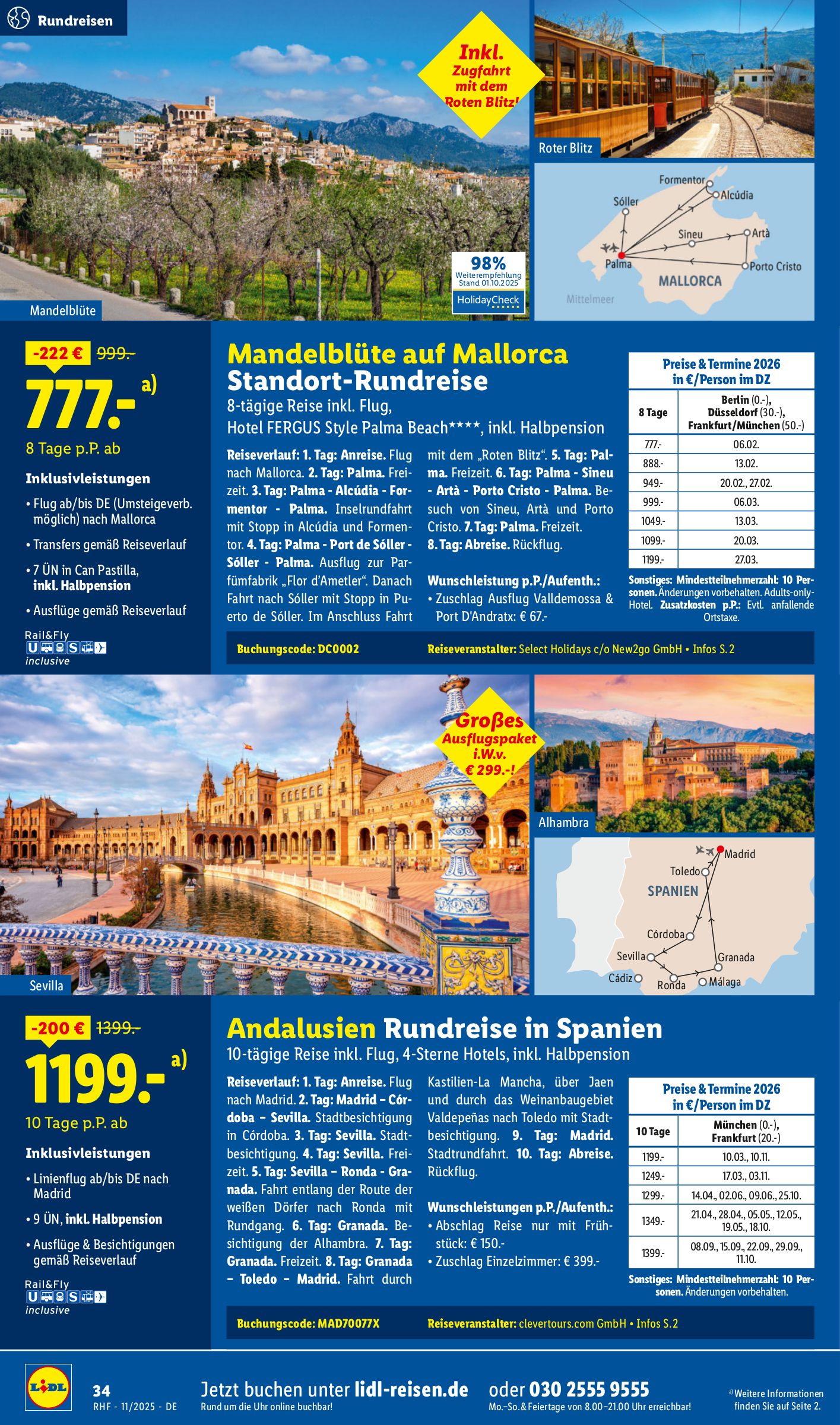 lidl - Lidl-reisen.de-Prospekt gültig vom 29.10. bis 30.11. - page: 34 lidl - Lidl-reisen.de-Prospekt gültig vom 29.10. bis 30.11. - page: 34