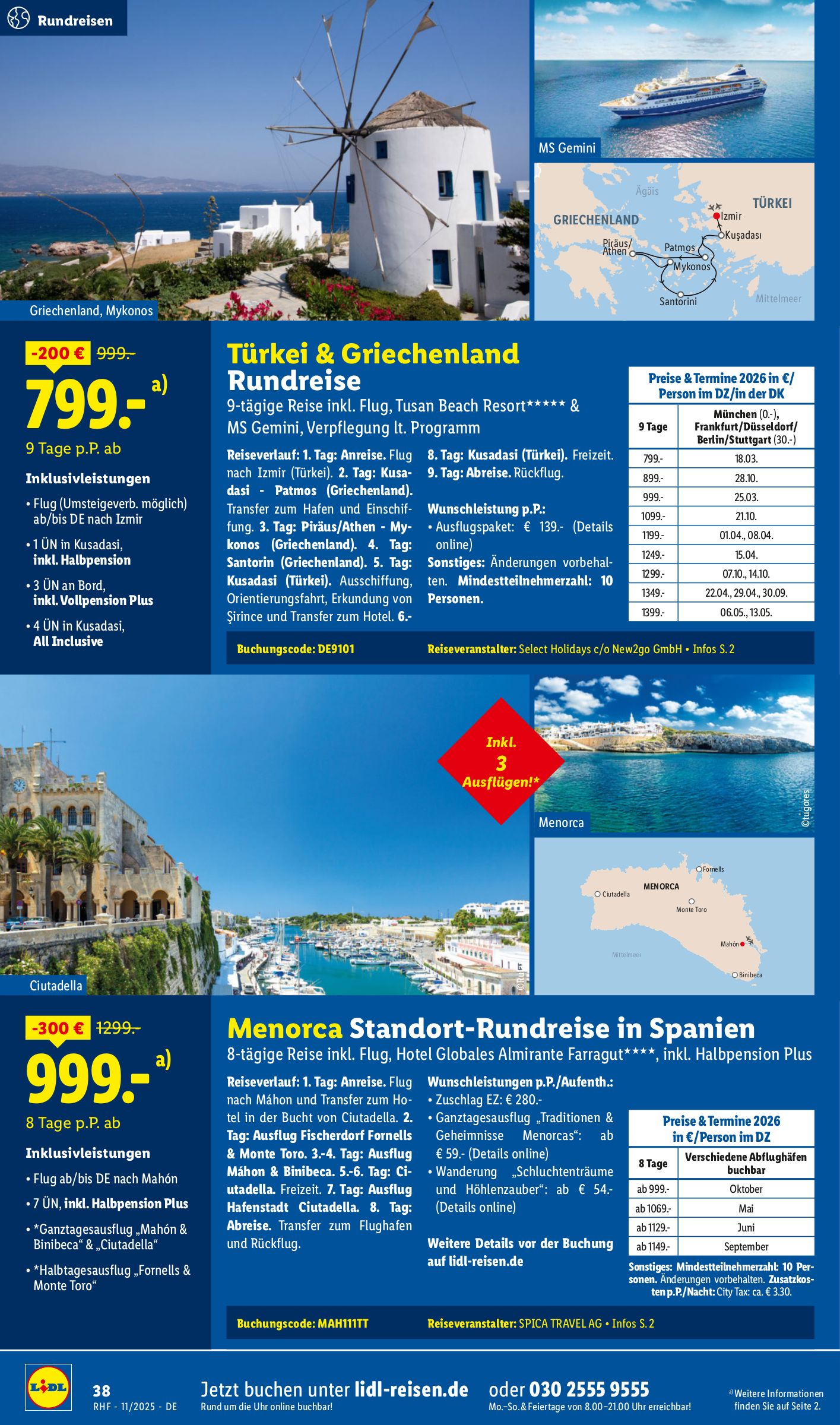 lidl - Lidl-reisen.de-Prospekt gültig vom 29.10. bis 30.11. - page: 38 lidl - Lidl-reisen.de-Prospekt gültig vom 29.10. bis 30.11. - page: 38