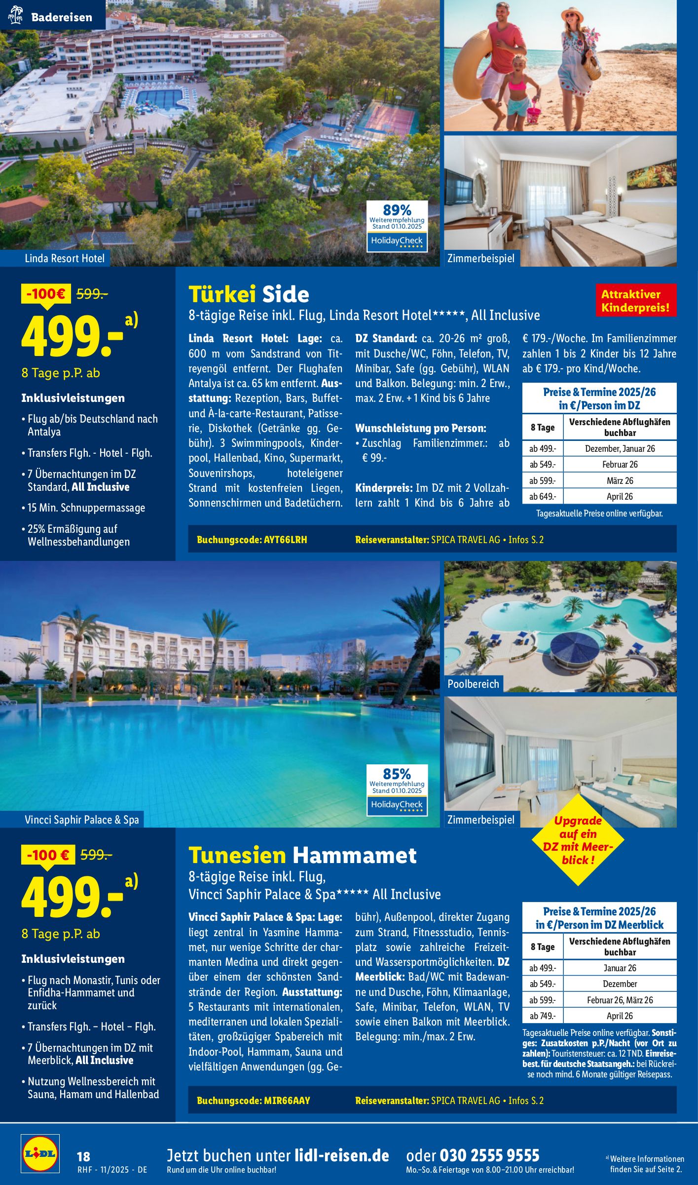 lidl - Lidl-reisen.de-Prospekt gültig vom 29.10. bis 30.11. - page: 18 lidl - Lidl-reisen.de-Prospekt gültig vom 29.10. bis 30.11. - page: 18