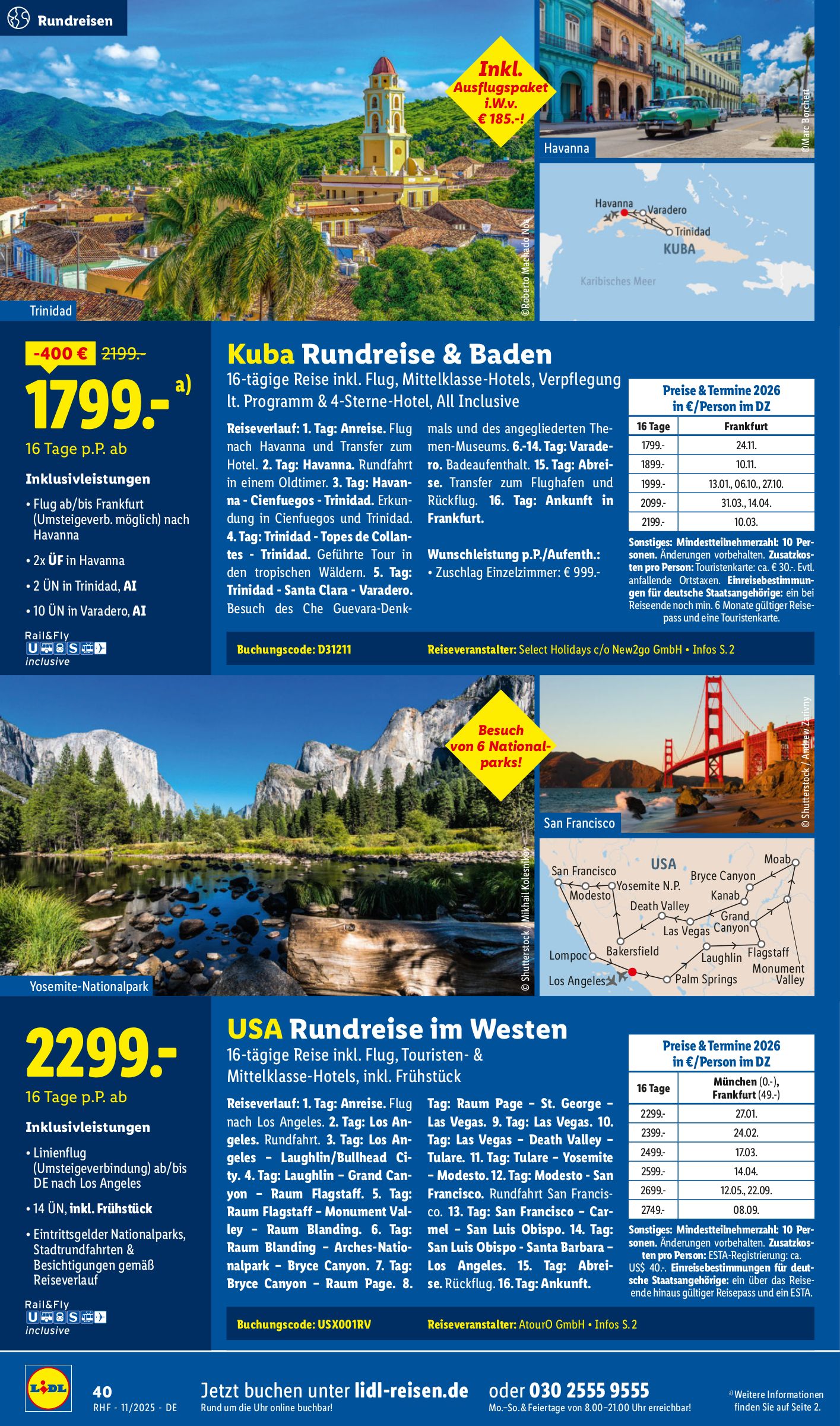 lidl - Lidl-reisen.de-Prospekt gültig vom 29.10. bis 30.11. - page: 40 lidl - Lidl-reisen.de-Prospekt gültig vom 29.10. bis 30.11. - page: 40