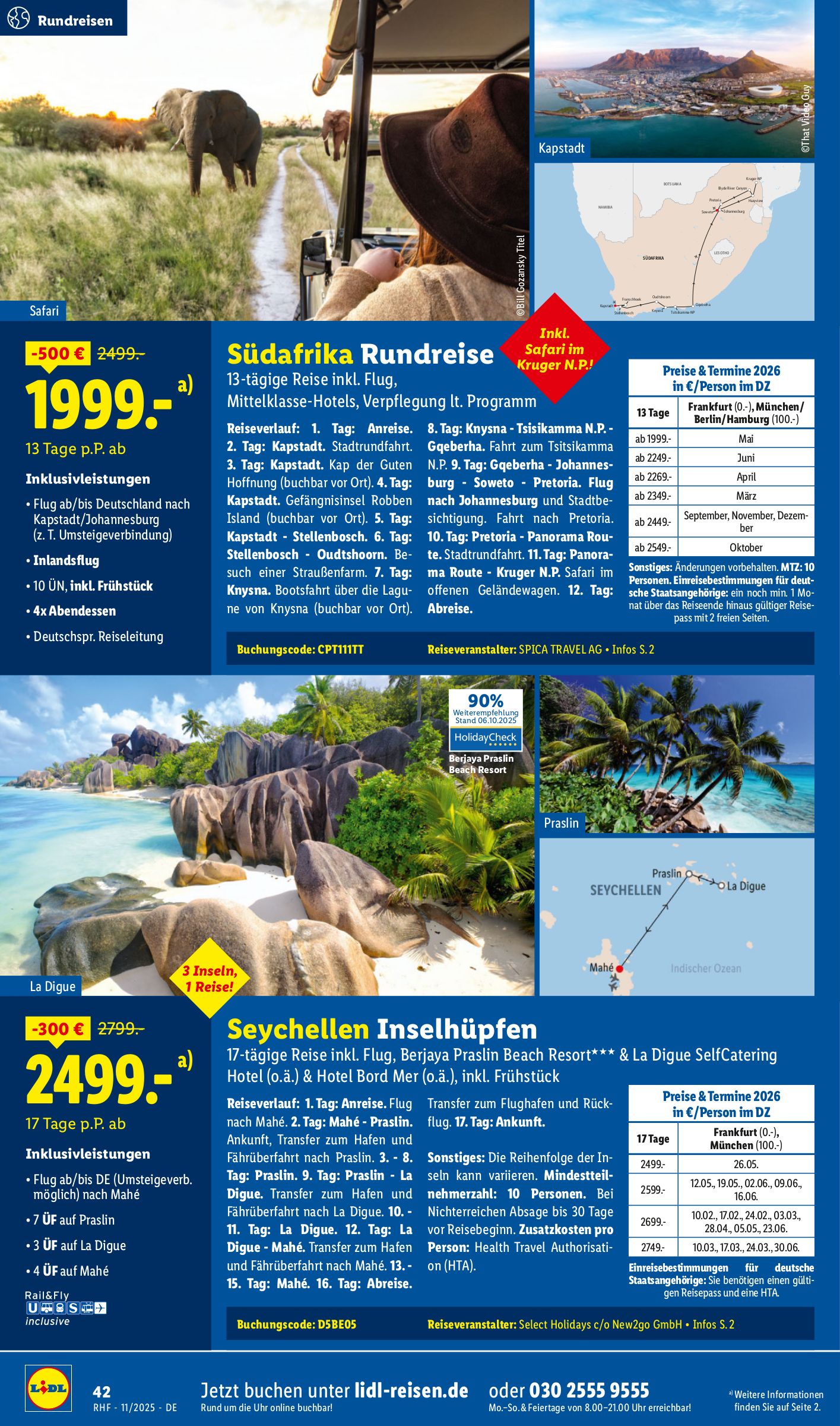 lidl - Lidl-reisen.de-Prospekt gültig vom 29.10. bis 30.11. - page: 42 lidl - Lidl-reisen.de-Prospekt gültig vom 29.10. bis 30.11. - page: 42