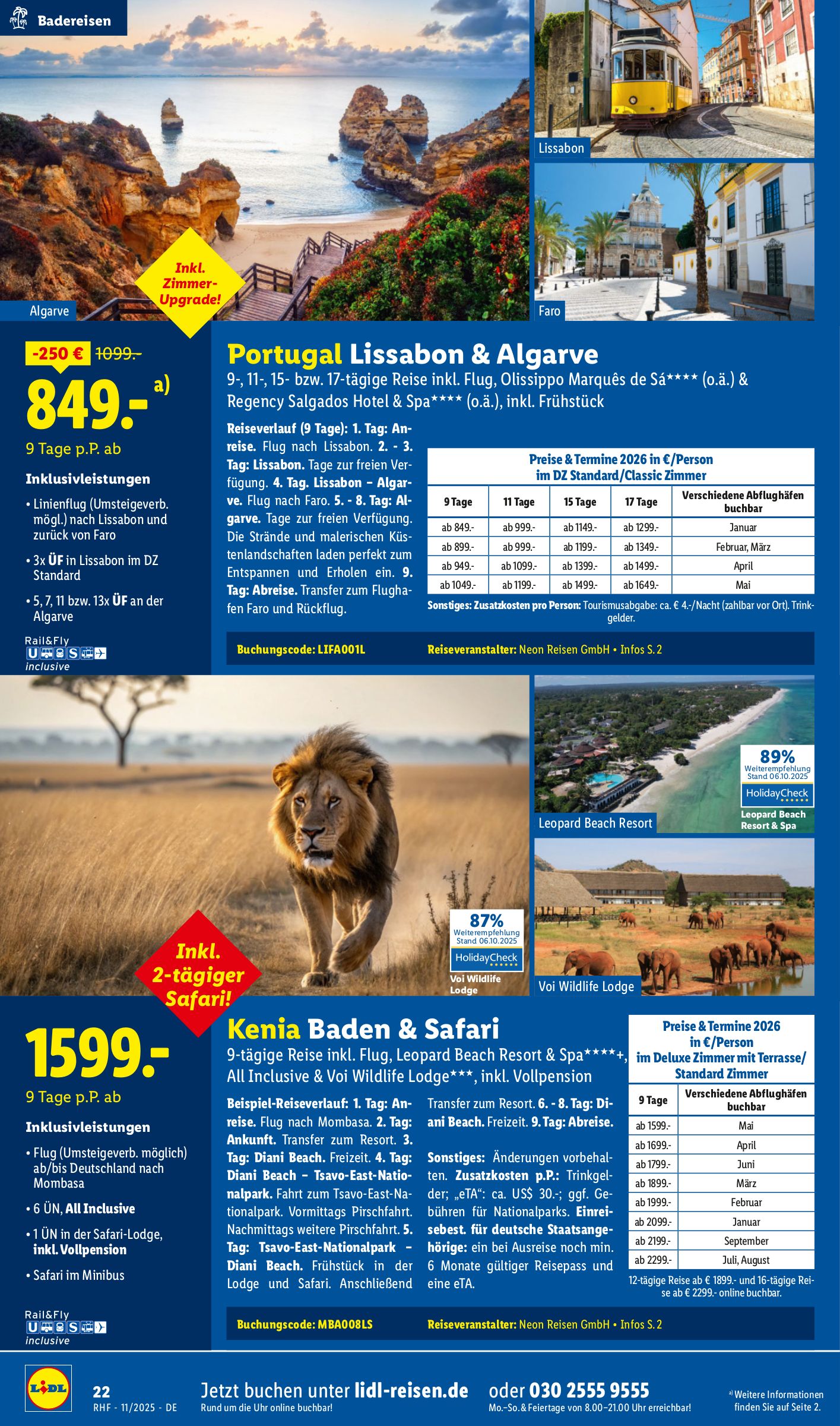 lidl - Lidl-reisen.de-Prospekt gültig vom 29.10. bis 30.11. - page: 22 lidl - Lidl-reisen.de-Prospekt gültig vom 29.10. bis 30.11. - page: 22