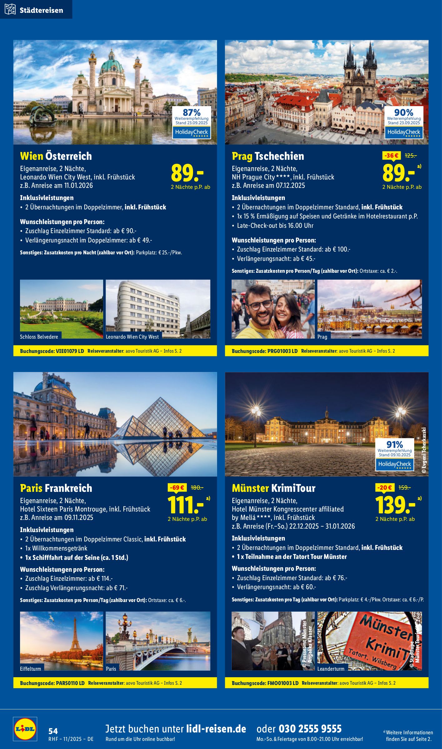 lidl - Lidl-reisen.de-Prospekt gültig vom 29.10. bis 30.11. - page: 54 lidl - Lidl-reisen.de-Prospekt gültig vom 29.10. bis 30.11. - page: 54