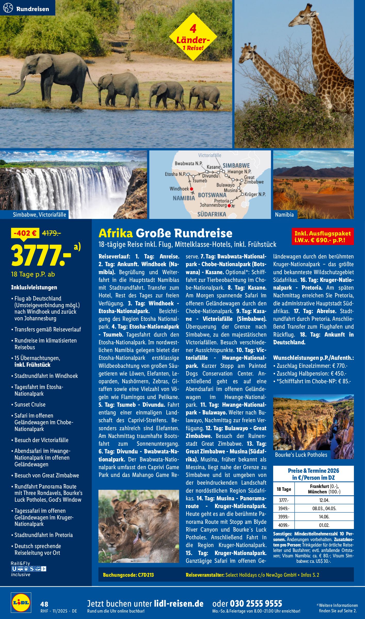 lidl - Lidl-reisen.de-Prospekt gültig vom 29.10. bis 30.11. - page: 48 lidl - Lidl-reisen.de-Prospekt gültig vom 29.10. bis 30.11. - page: 48