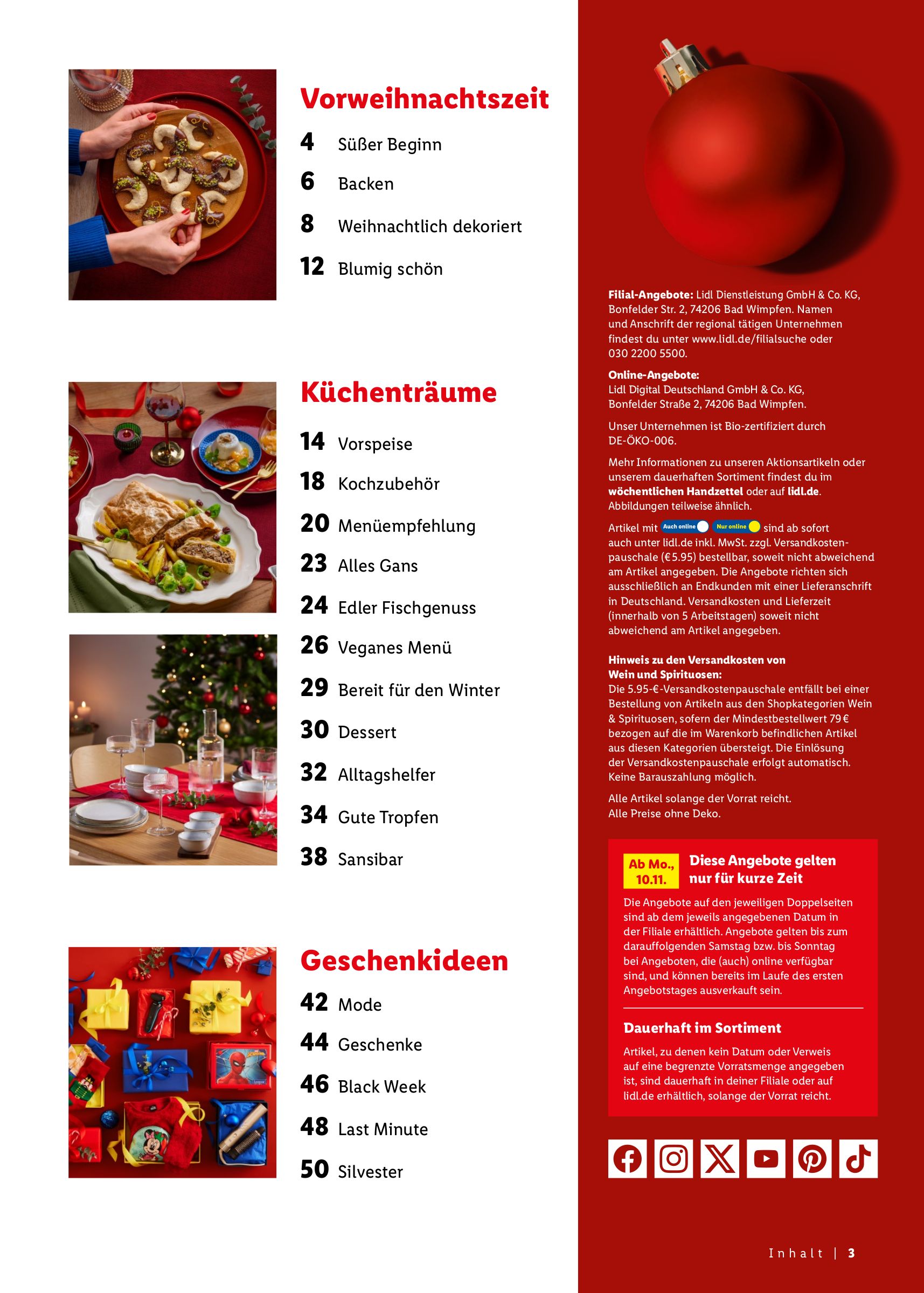 lidl - Lidl - Geschenkemagazin-Prospekt gültig vom 31.10. bis 27.12. - page: 3 lidl - Lidl - Geschenkemagazin-Prospekt gültig vom 31.10. bis 27.12. - page: 3