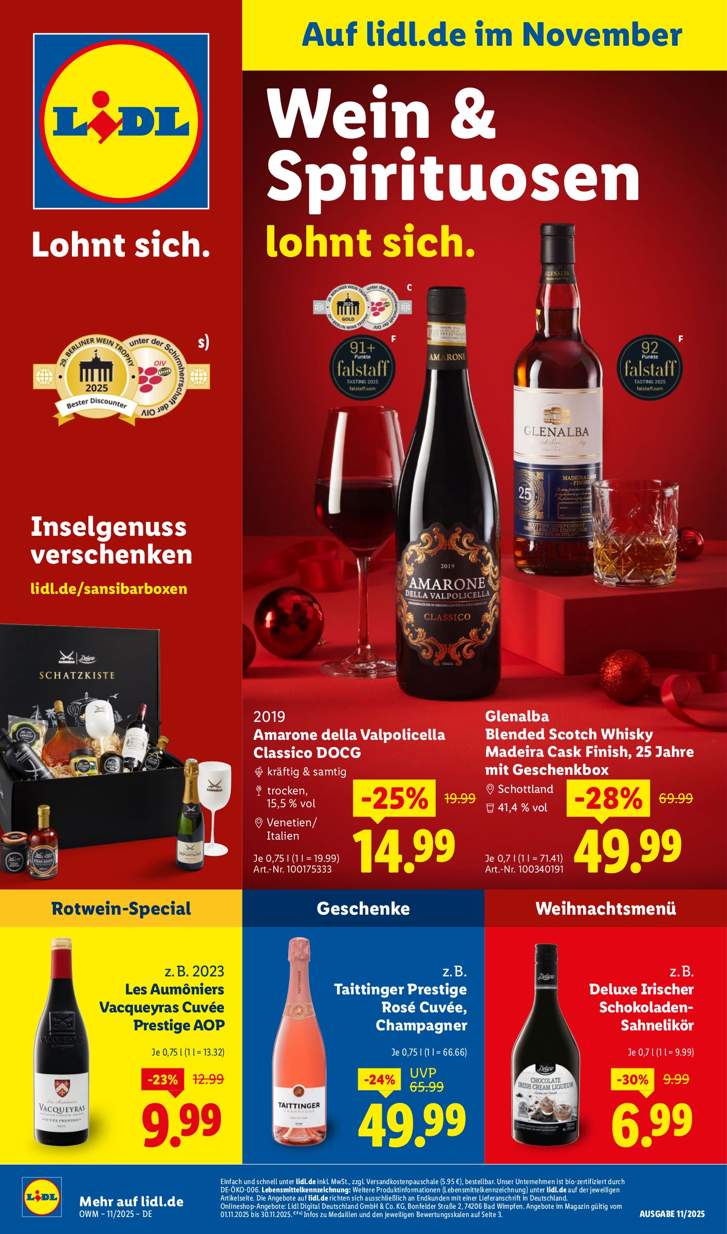 lidl - Lidl - Unsere Monats-Highlights-Prospekt gültig vom 01.11. bis 30.11.