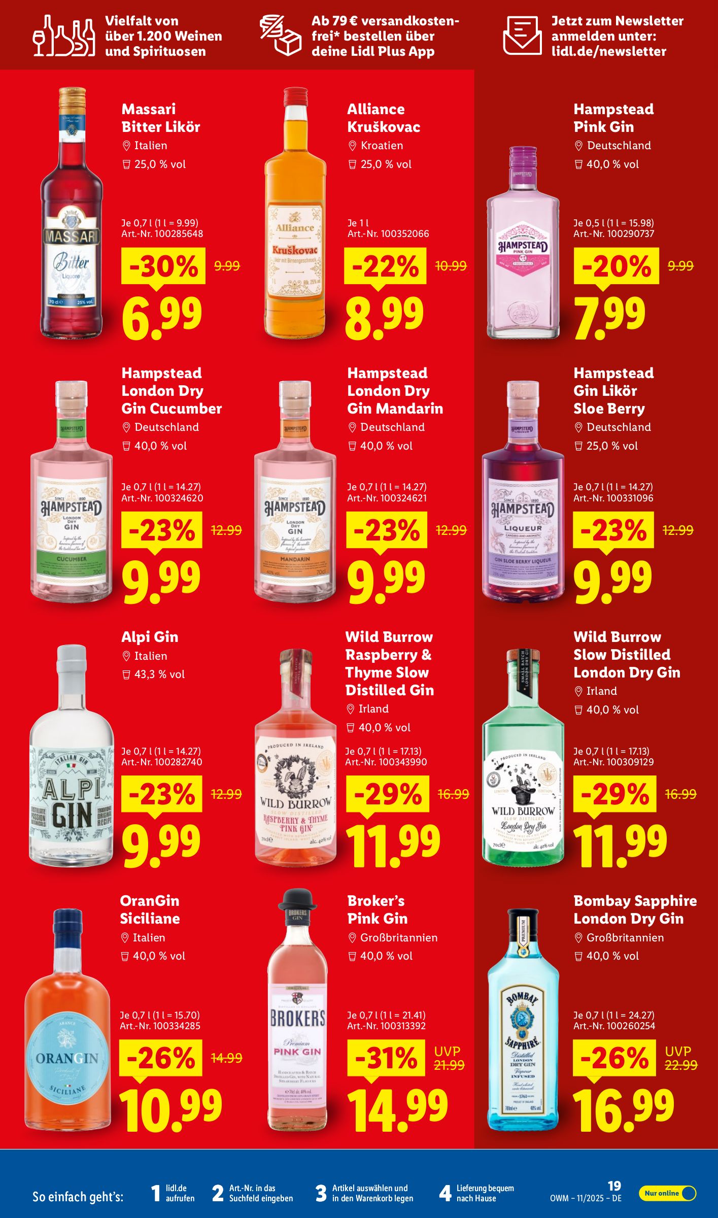 lidl - Lidl - Unsere Monats-Highlights-Prospekt gültig vom 01.11. bis 30.11. - page: 19