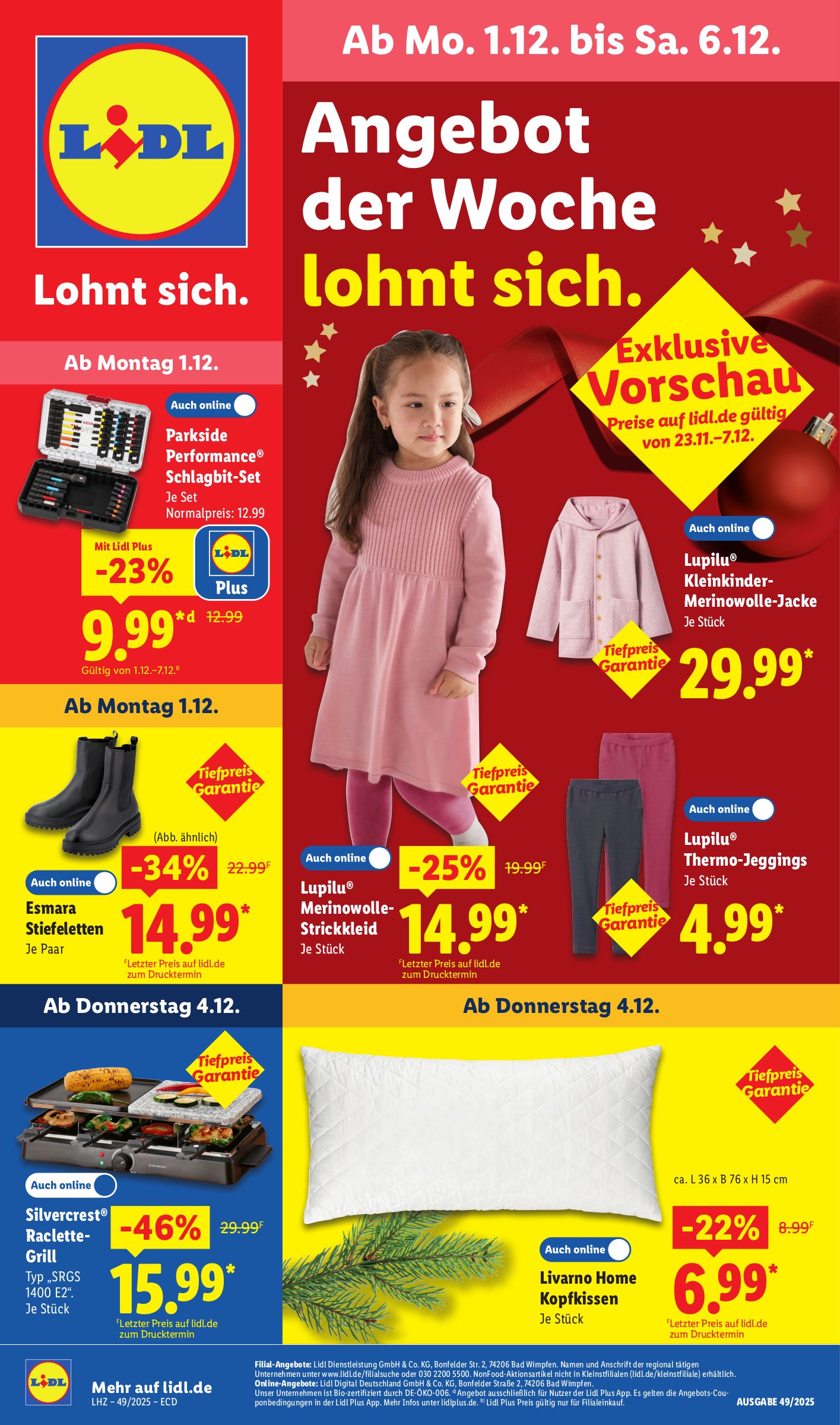 lidl - Lidl - Angebot der Woche-Prospekt gültig vom 01.12. bis 06.12.