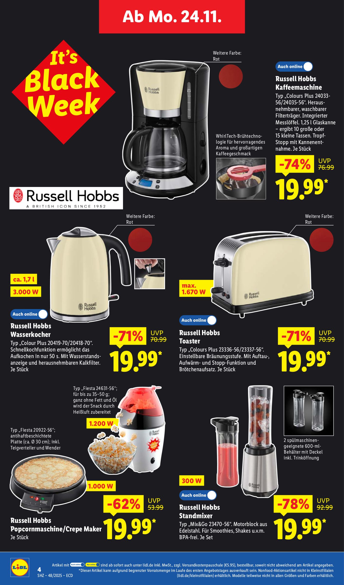 lidl - Lidl - Black Week-Prospekt gültig vom 24.11. bis 29.11. - page: 4