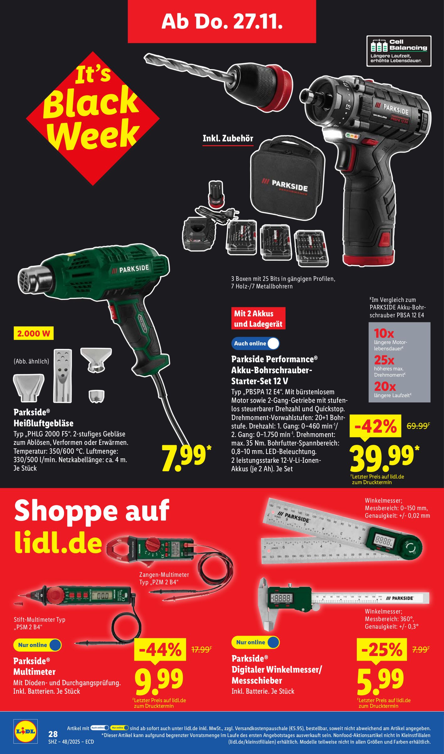 lidl - Lidl - Black Week-Prospekt gültig vom 24.11. bis 29.11. - page: 40