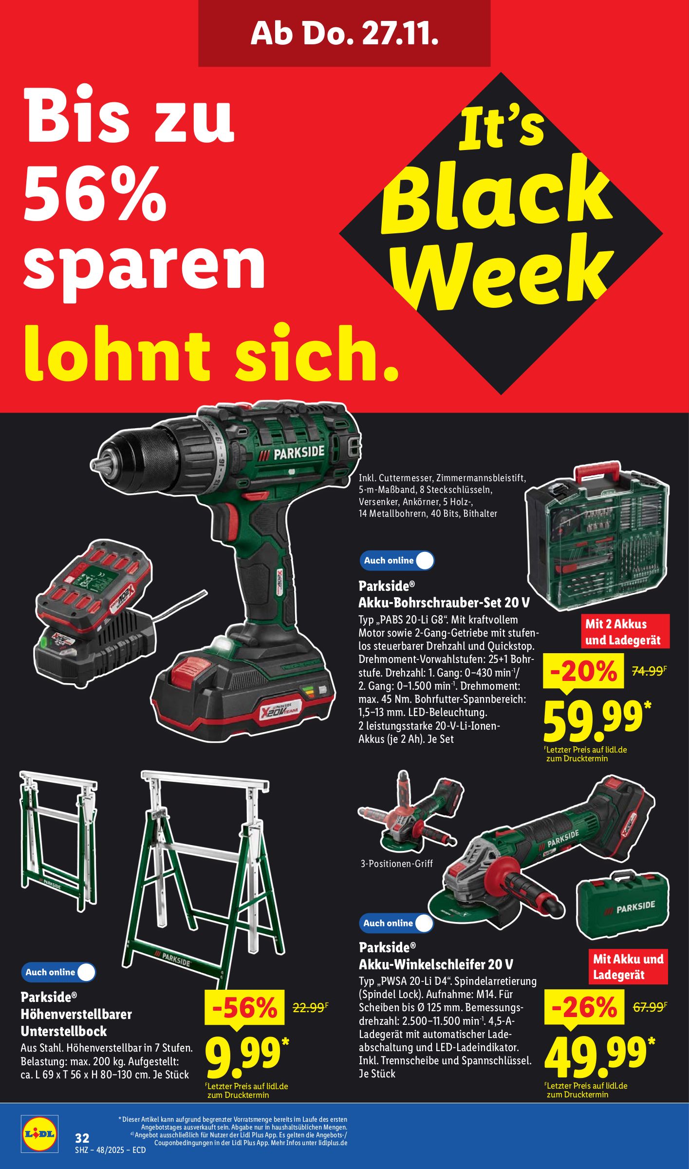 lidl - Lidl - Black Week-Prospekt gültig vom 24.11. bis 29.11. - page: 44