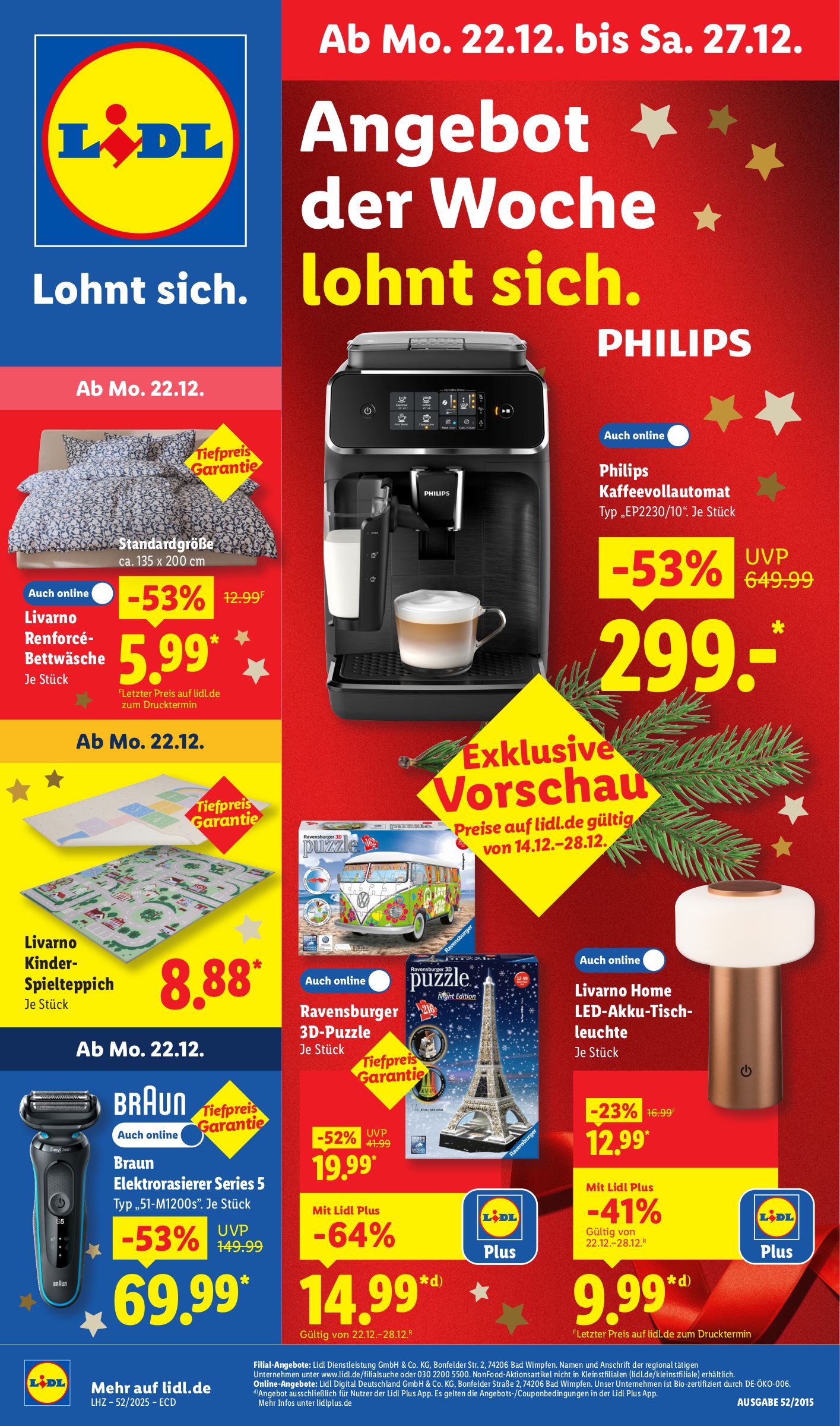 lidl - Lidl - Angebot der Woche-Prospekt gültig vom 22.12. bis 27.12.