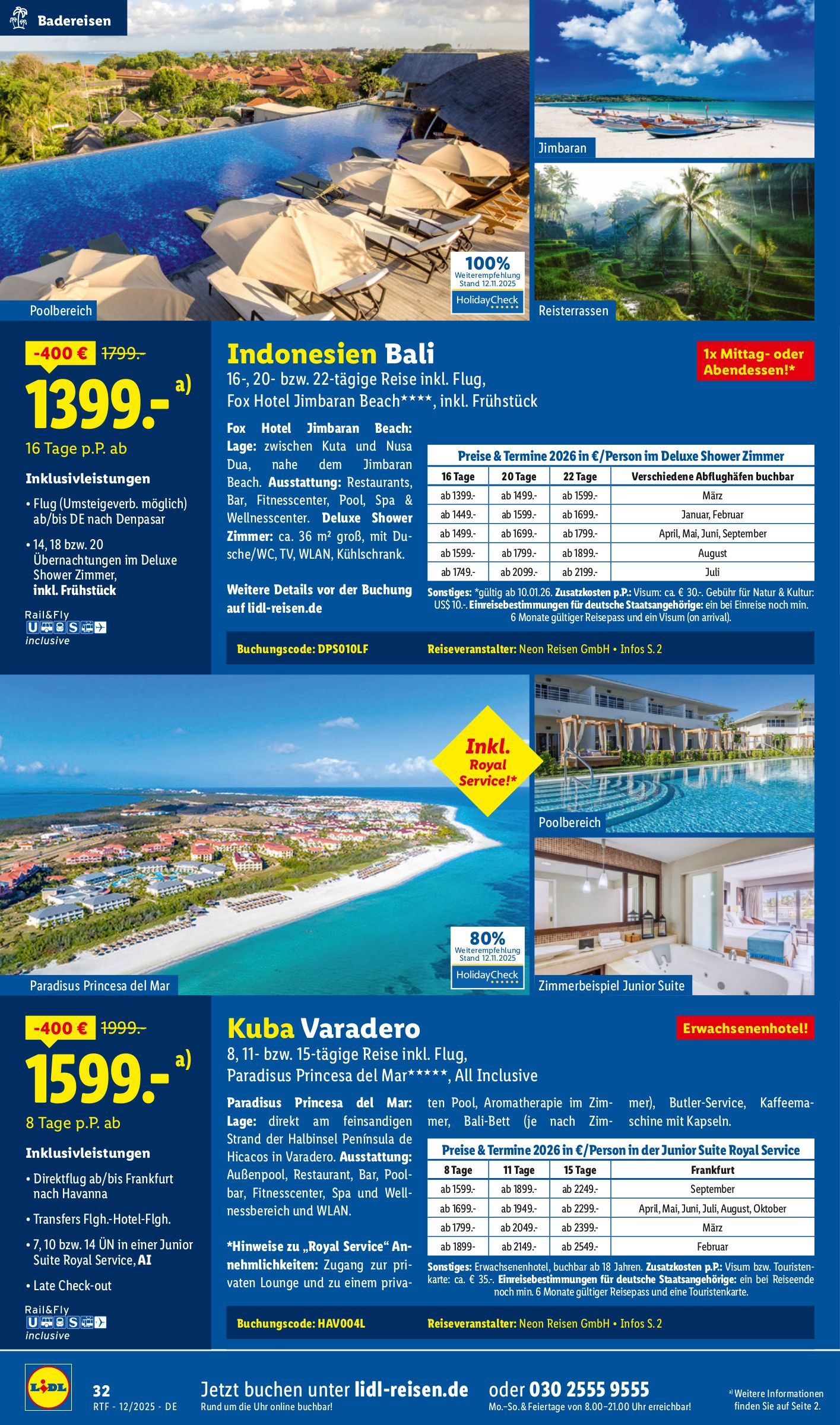 lidl - Lidl-reisen.de-Prospekt gültig vom 13.12. bis 15.01. - page: 32