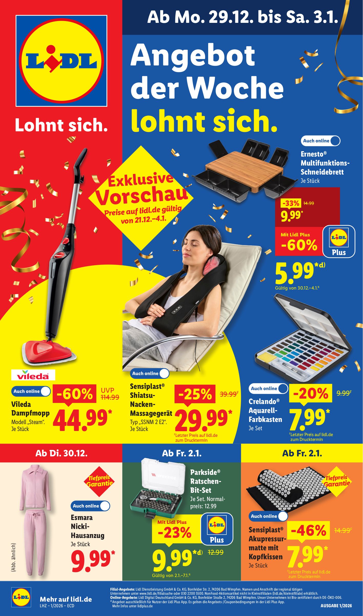 lidl - Lidl - Angebot der Woche-Prospekt gültig vom 29.12. bis 03.01.