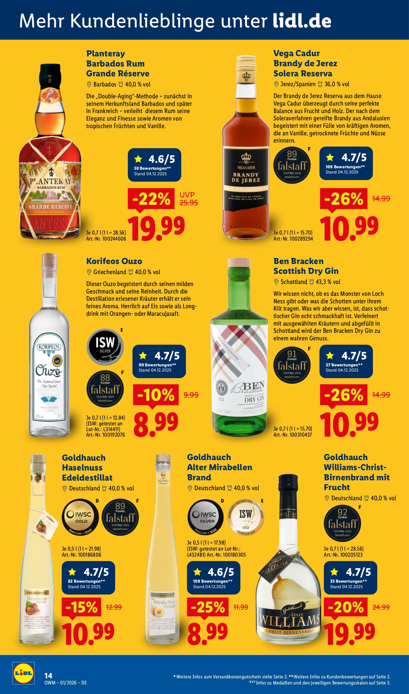 lidl - Lidl - Unsere Monats Highlights-Prospekt gültig vom 01.01. bis 31.01. - page: 14