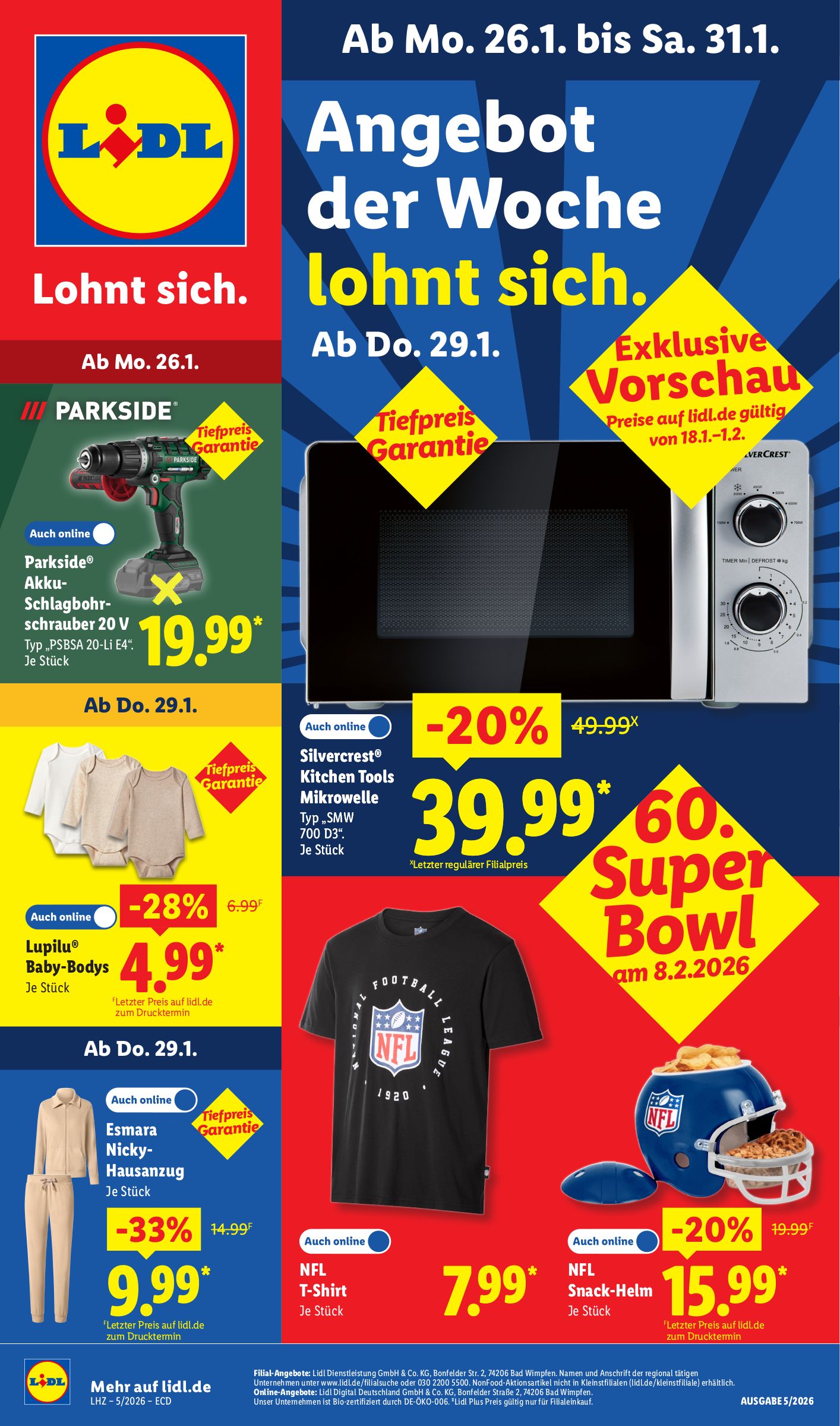 lidl - Lidl - Angebot der Woche-Prospekt gültig vom 26.01. bis 31.01.