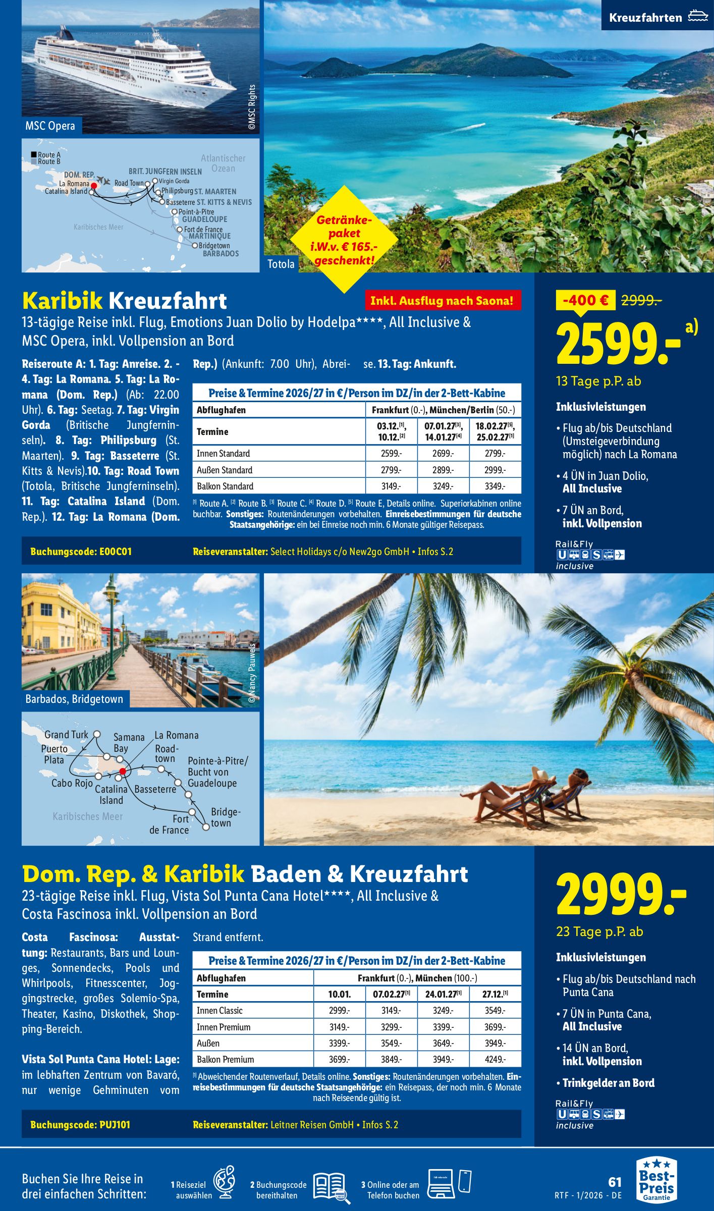 lidl - Lidl-reisen.de-Prospekt gültig vom 14.01. bis 01.02. - page: 61