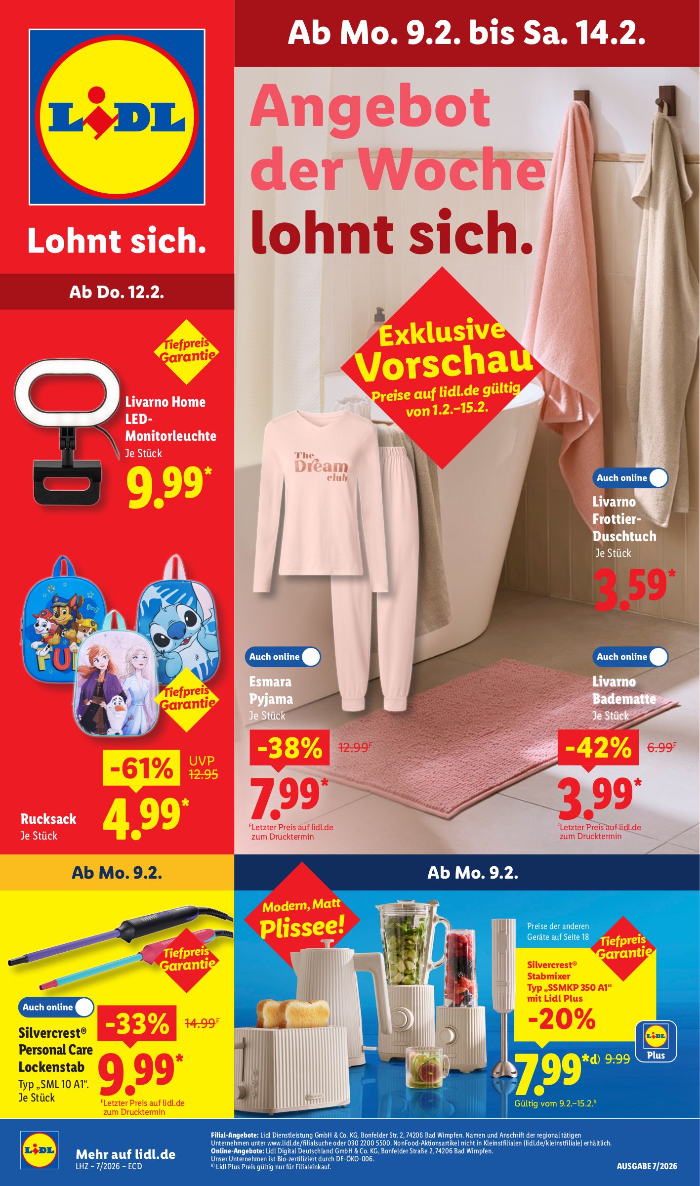 lidl - Lidl - Nonfood-Prospekt gültig vom 09.02. bis 14.02. - page: 1