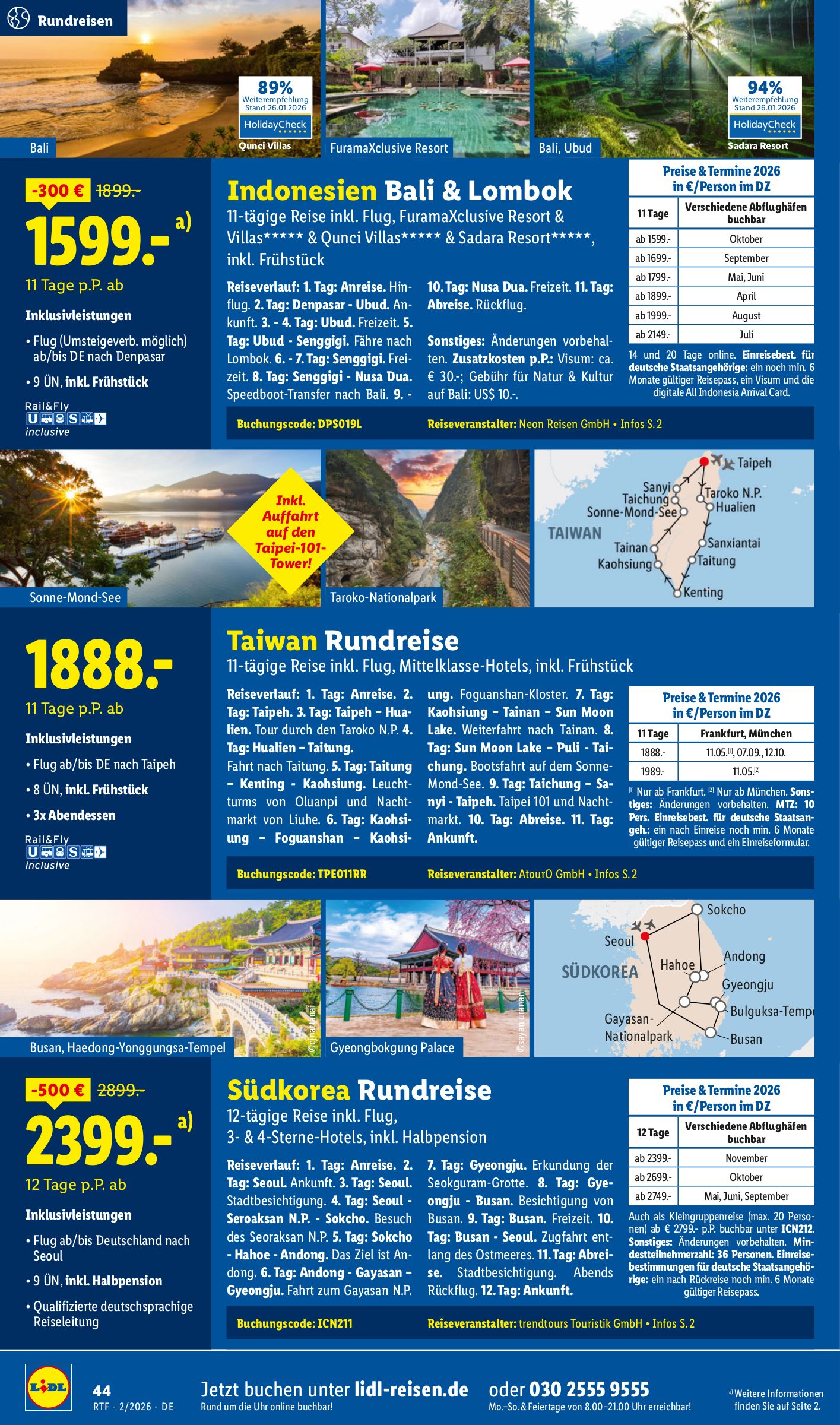 lidl - Lidl - Reisen-Prospekt gültig vom 14.02.2026 bis 15.03.2026 - page: 44