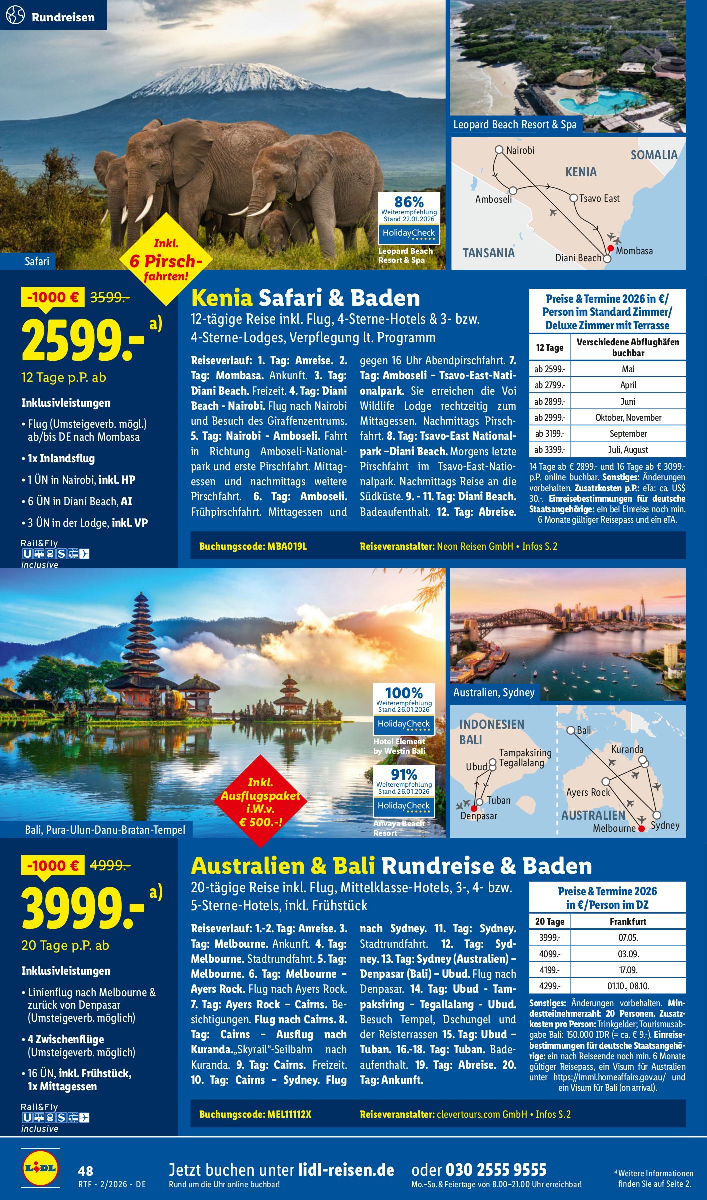 lidl - Lidl - Reisen-Prospekt gültig vom 14.02.2026 bis 15.03.2026 - page: 48